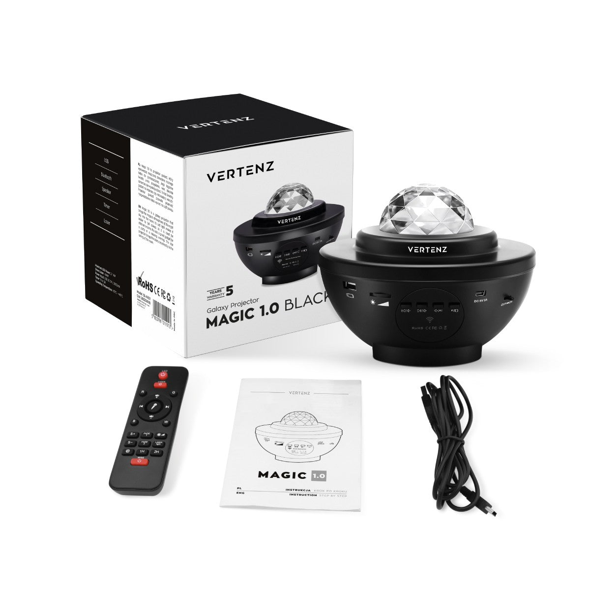 Projektor hvězd VERTENZ Magic 10 Black