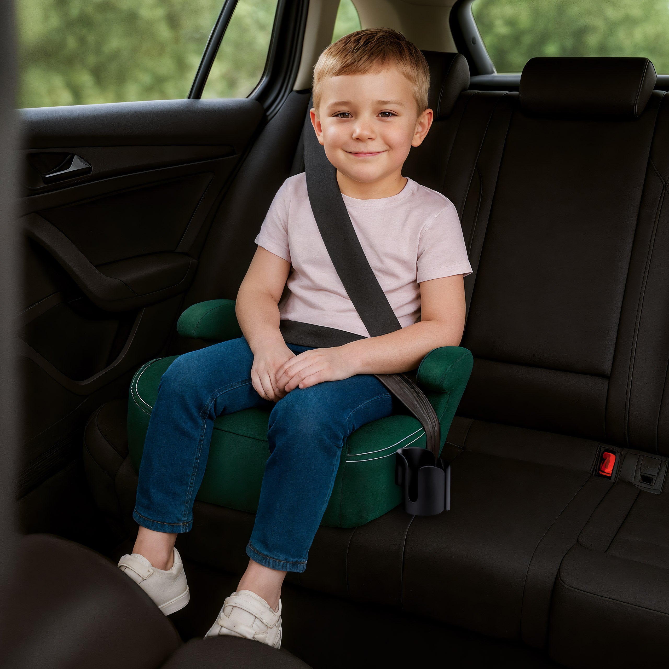 Autosedačka podsedák Tulano Cabby 25 Green 125-150cm I-Size