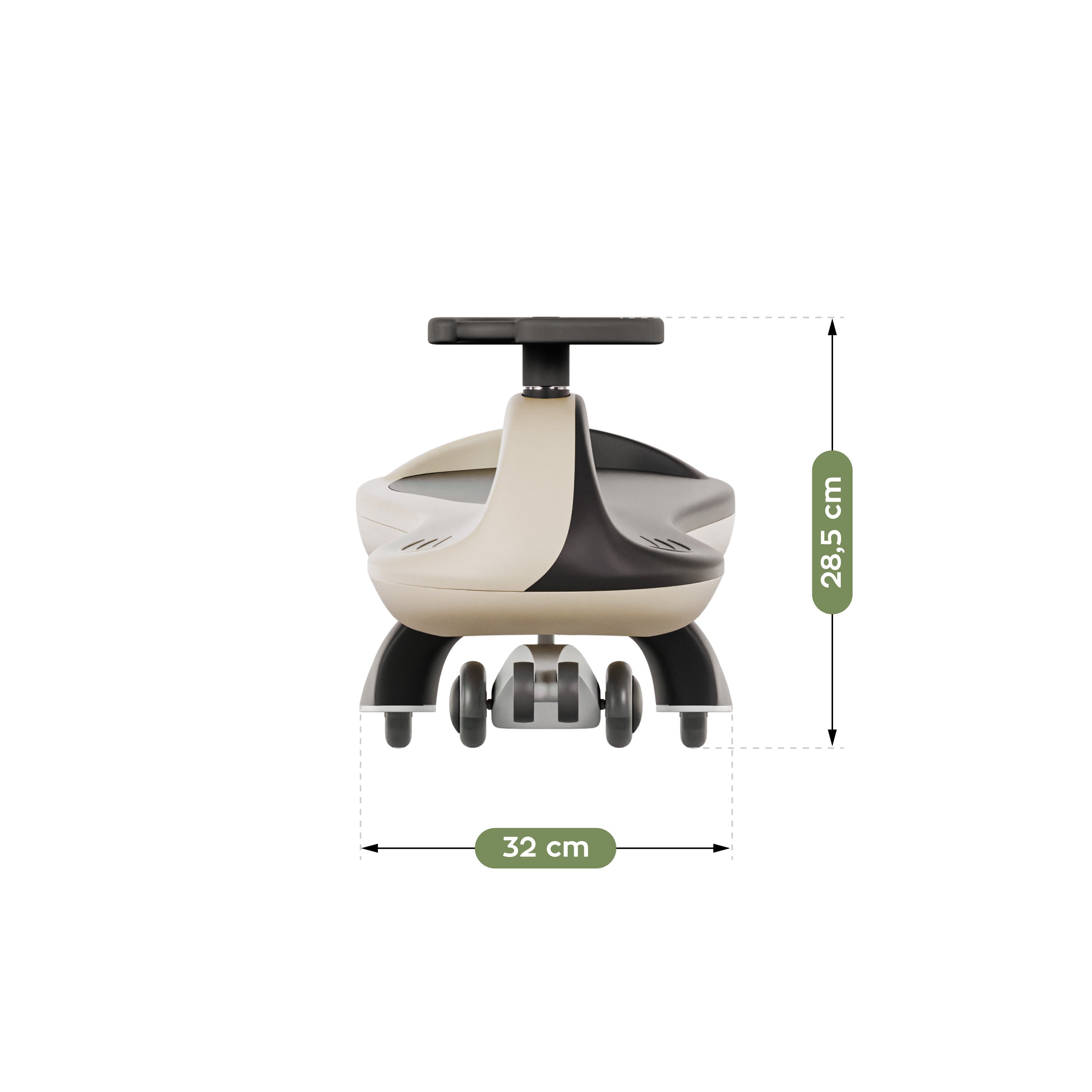 Dětské gravitační vozítko LED Tulano Focus 35 Beige