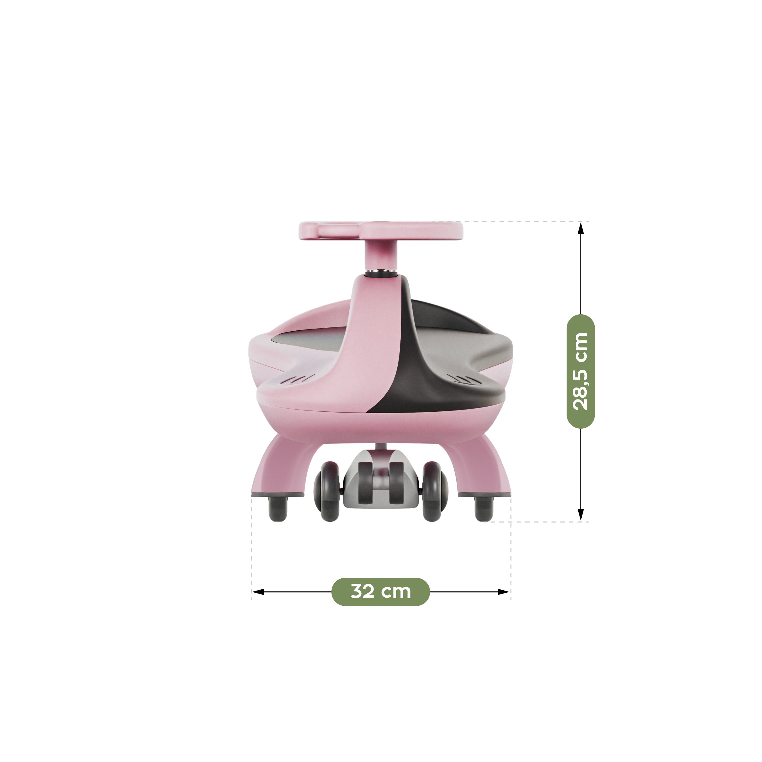 Gravitační odrážedlo pro děti LED Tulano Focus 35 Pink