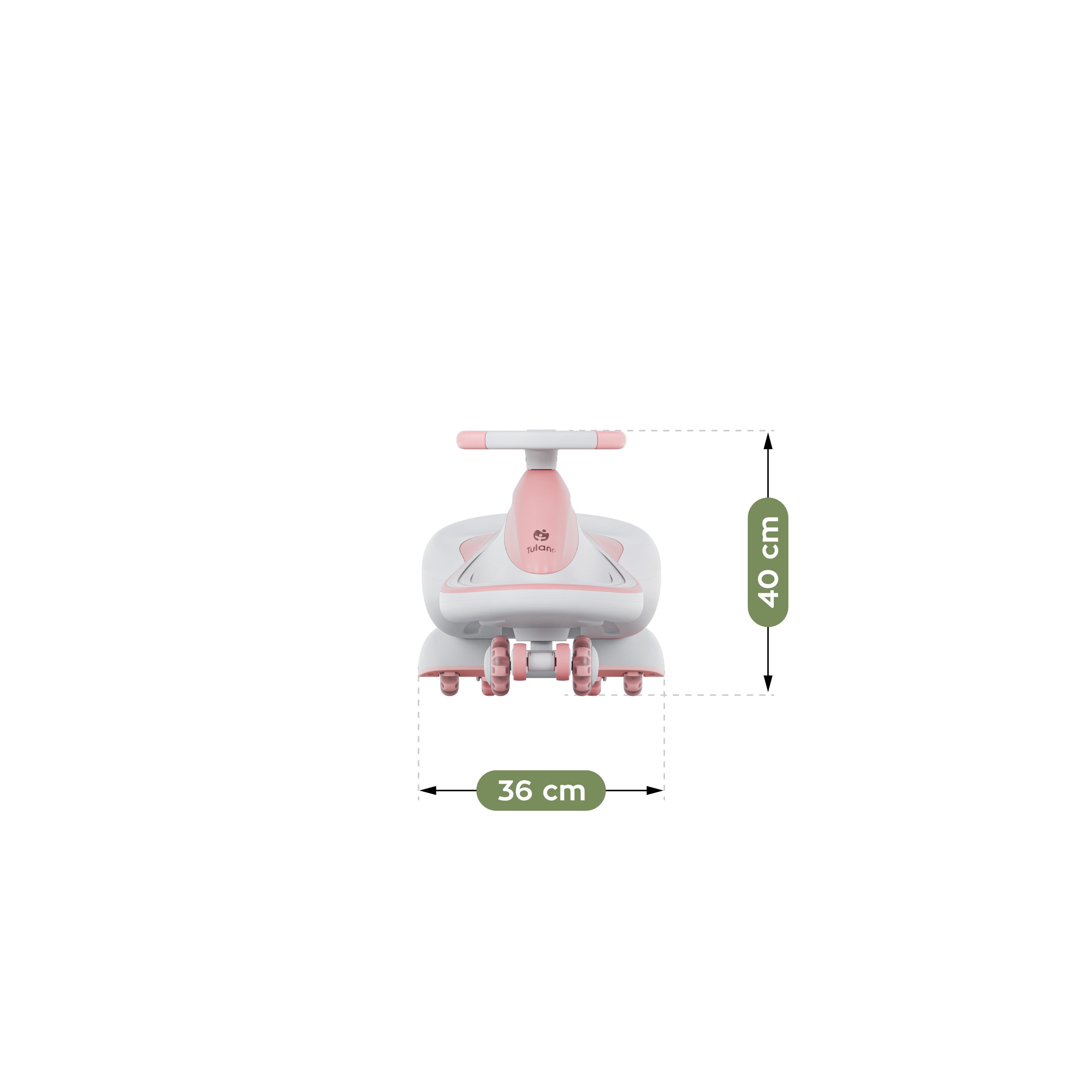 Dětské gravitační vozítko LED Tulano Focus 55 Pink