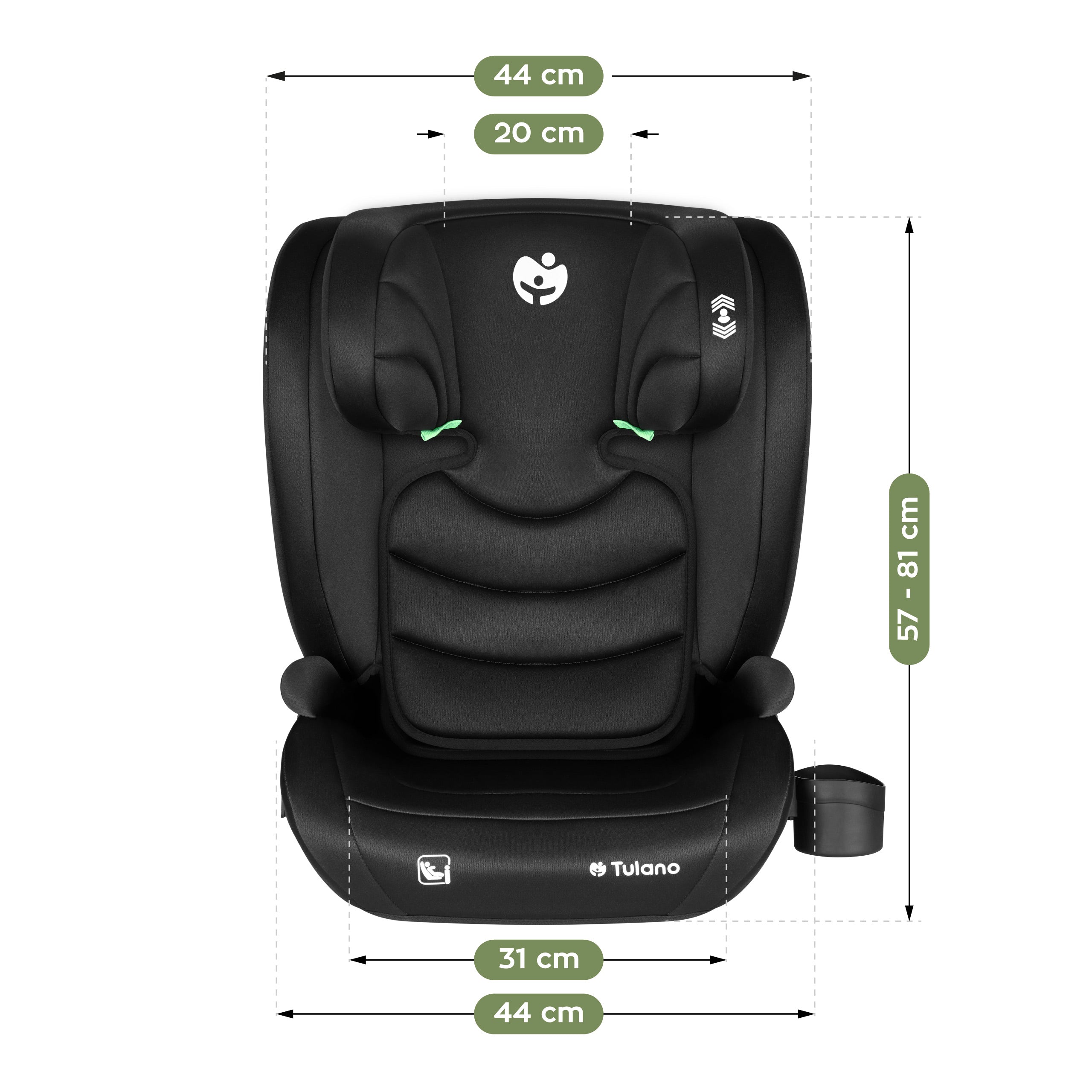 Autosedačka Tulano Joy 20 Black 100–150cm I-size