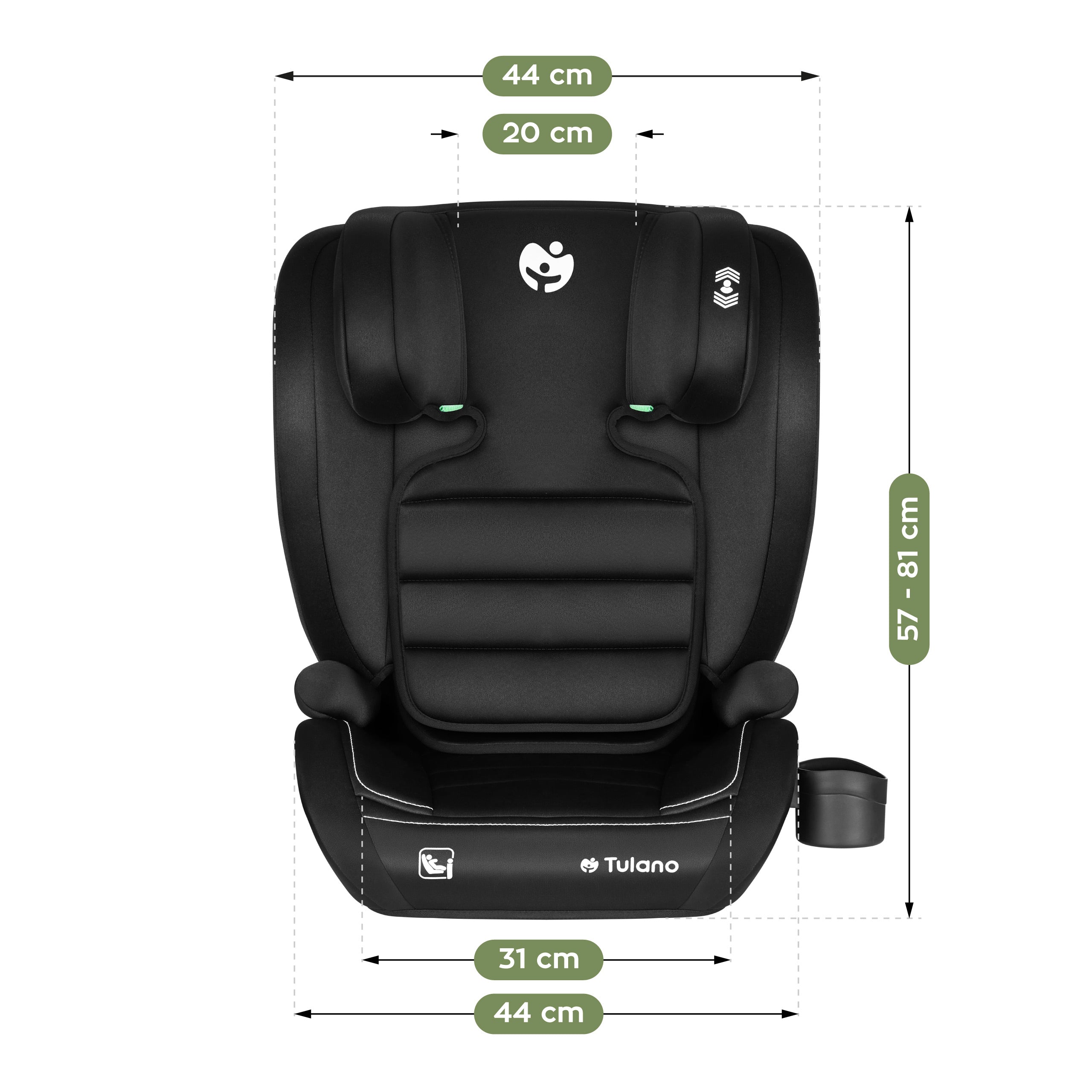 Autosedačka Tulano Joy 25 Black 100-150cm I-size