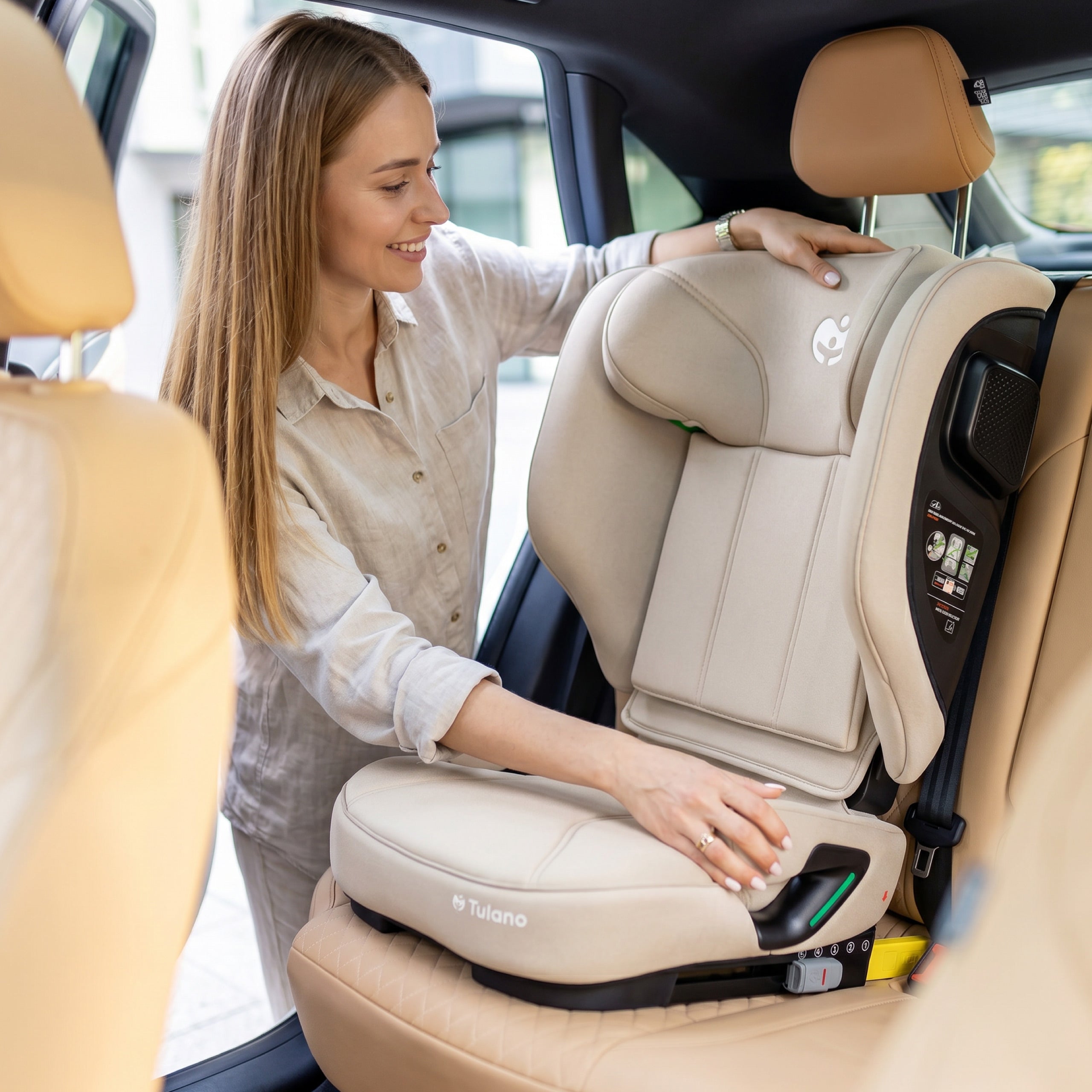 Dětská autosedačka 100 - 150 cm Tulano Joy 55 Beige I-Size