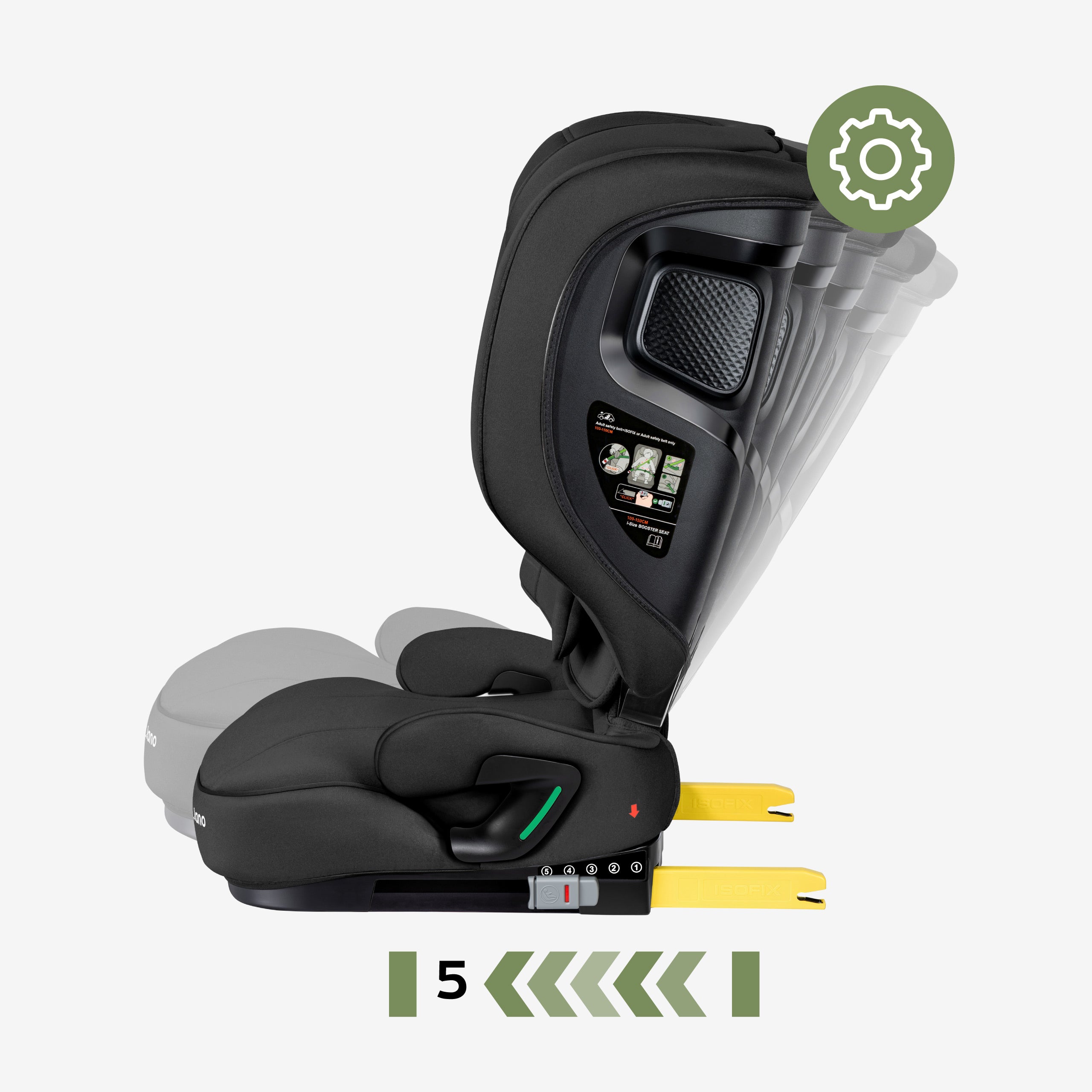 Dětská autosedačka 100 - 150 cm Tulano Joy 55 Black I-Size