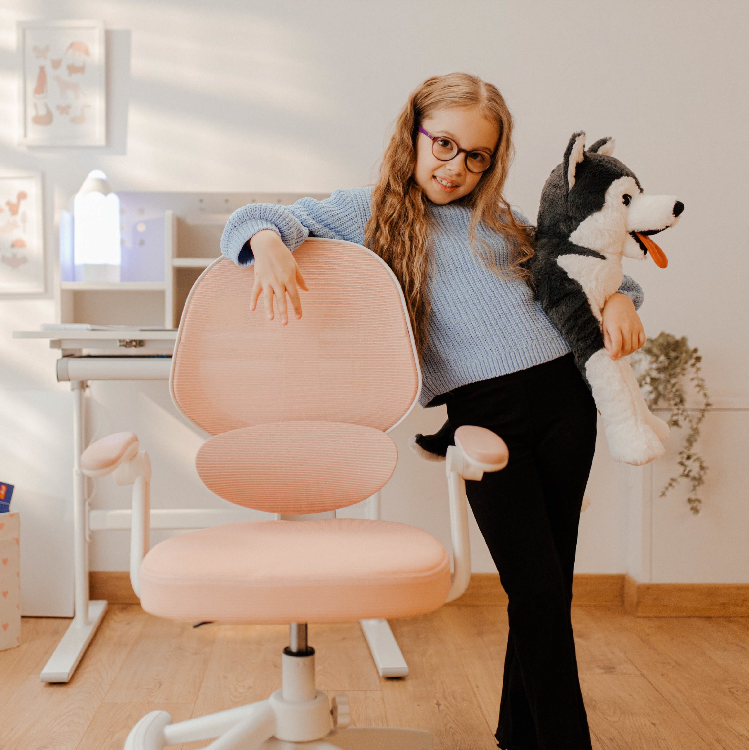 Polohovací židle pro děti Mark Adler Junior 4.5 Pink