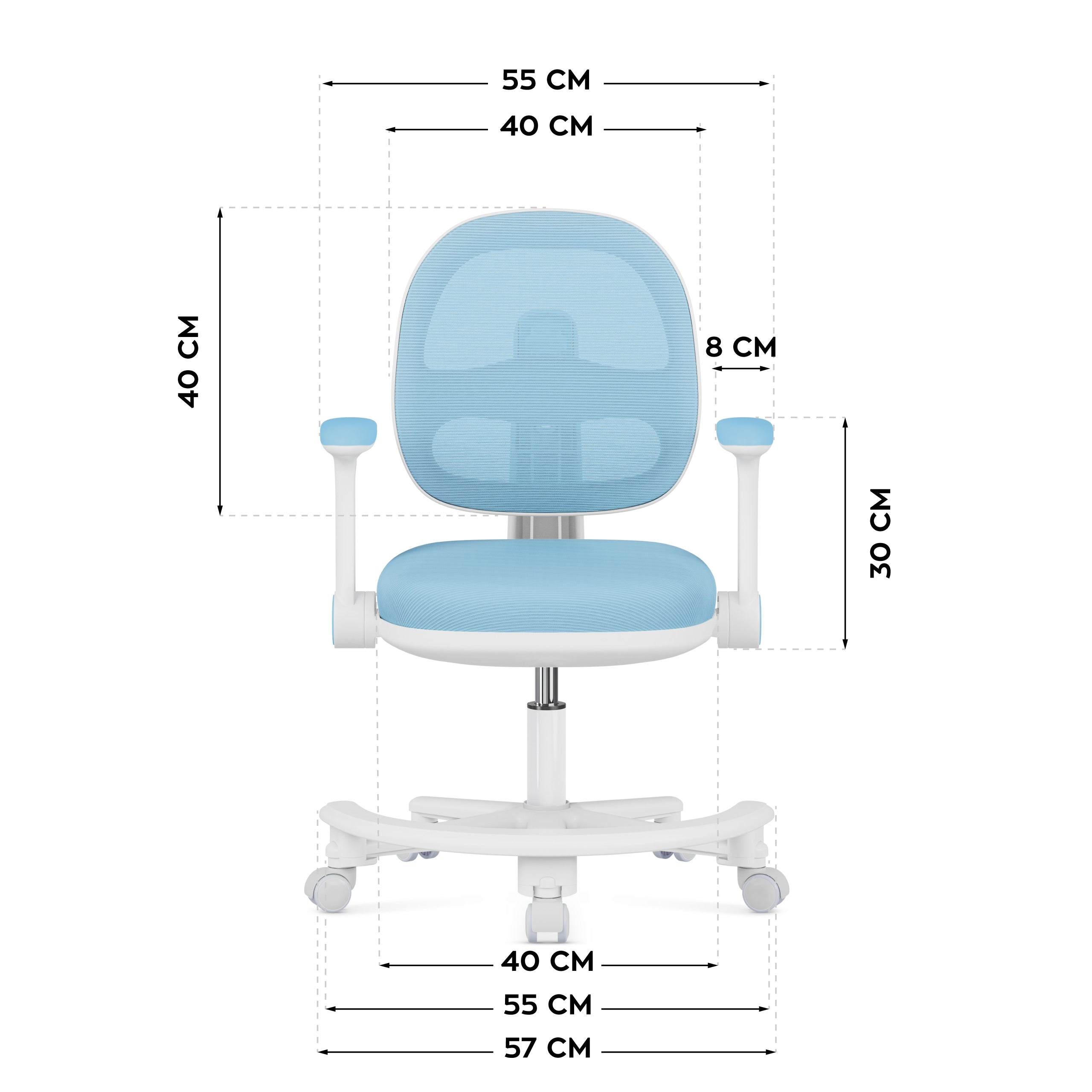 Ergonomická dětská židle Mark Adler Junior 3.6 Blue