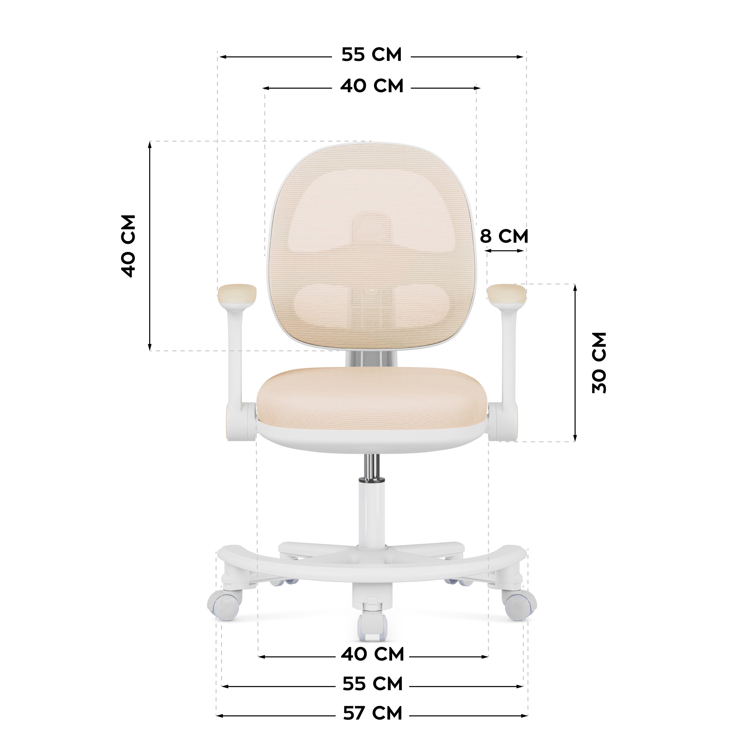Ergonomická dětská židle k psacímu stolu Mark Adler Junior 3.6 béžová