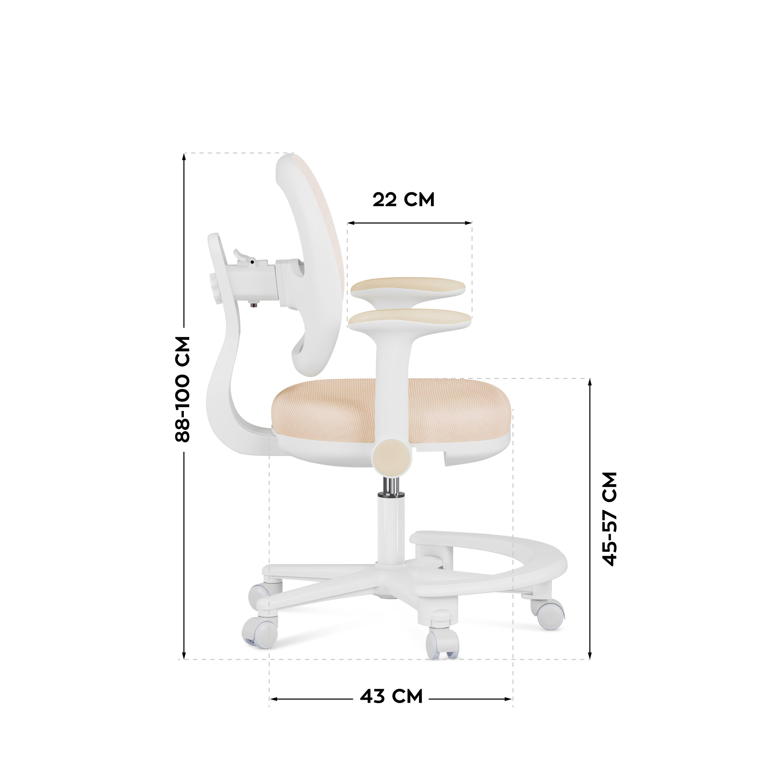 Ergonomická dětská židle k psacímu stolu Mark Adler Junior 3.6 béžová