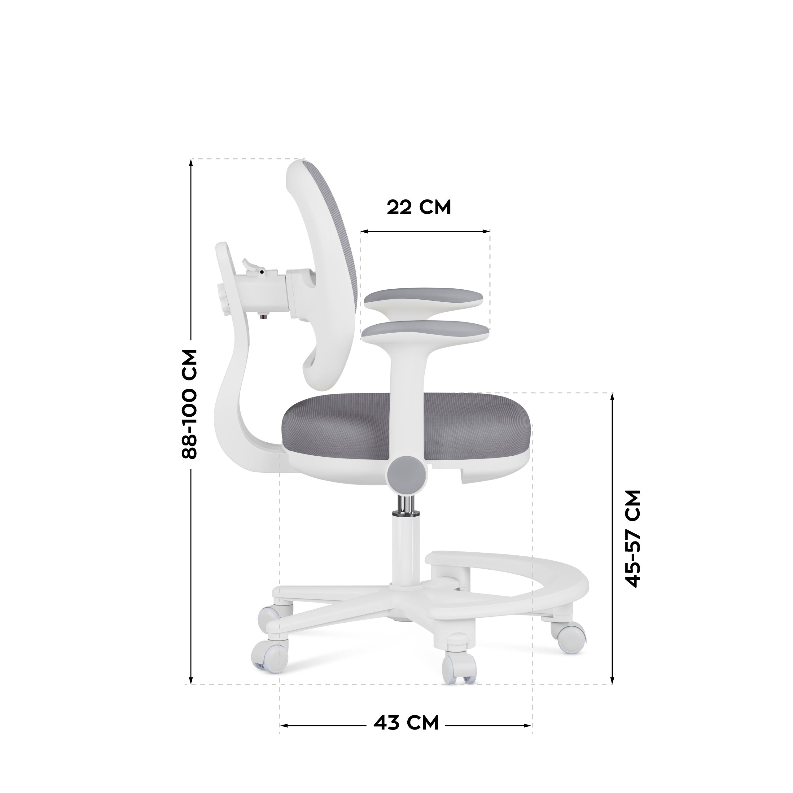 Ergonomická dětská židle k psacímu stolu Mark Adler Junior 3.6 Grey