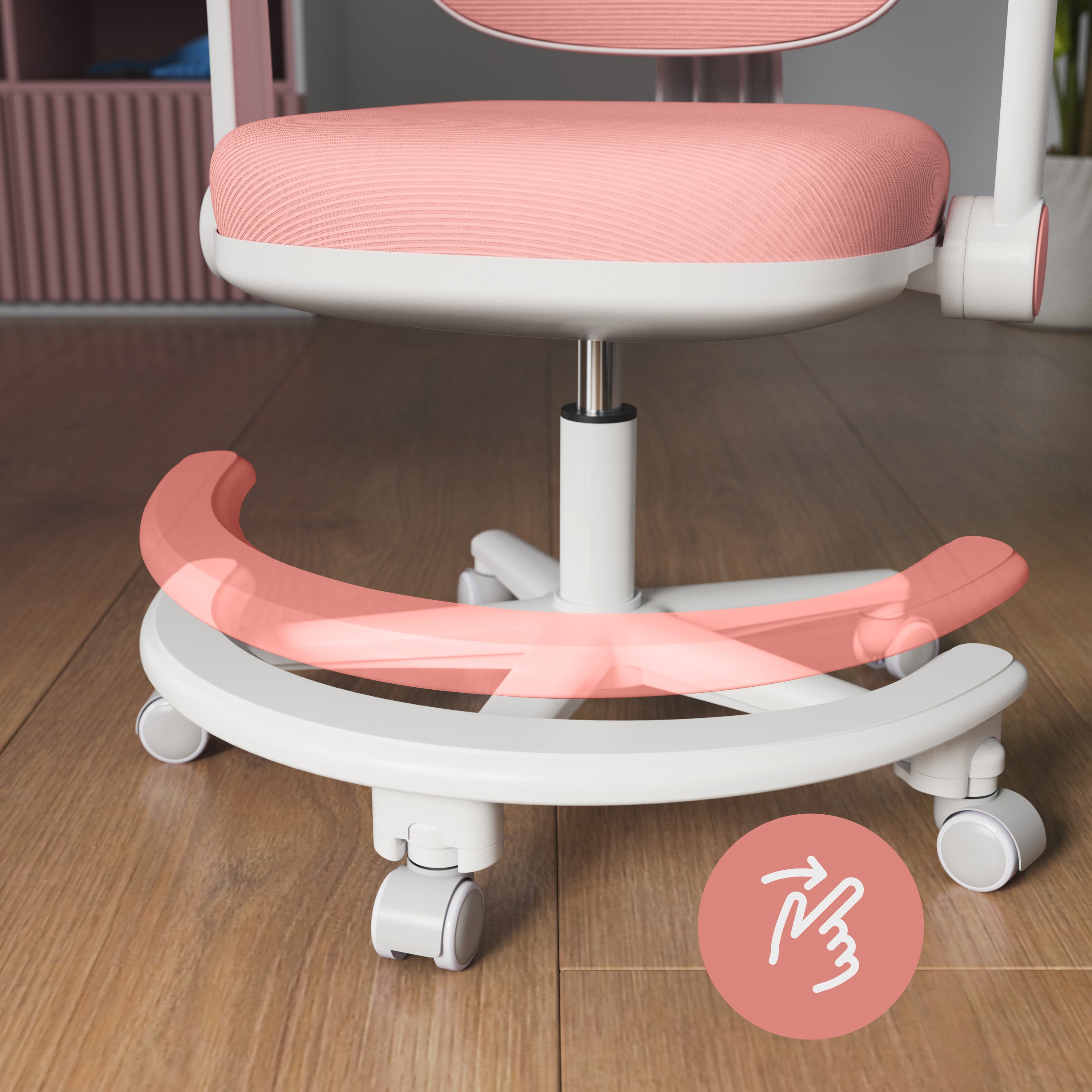 Ergonomická dětská židle k psacímu stolu Mark Adler Junior 3.6 Pink