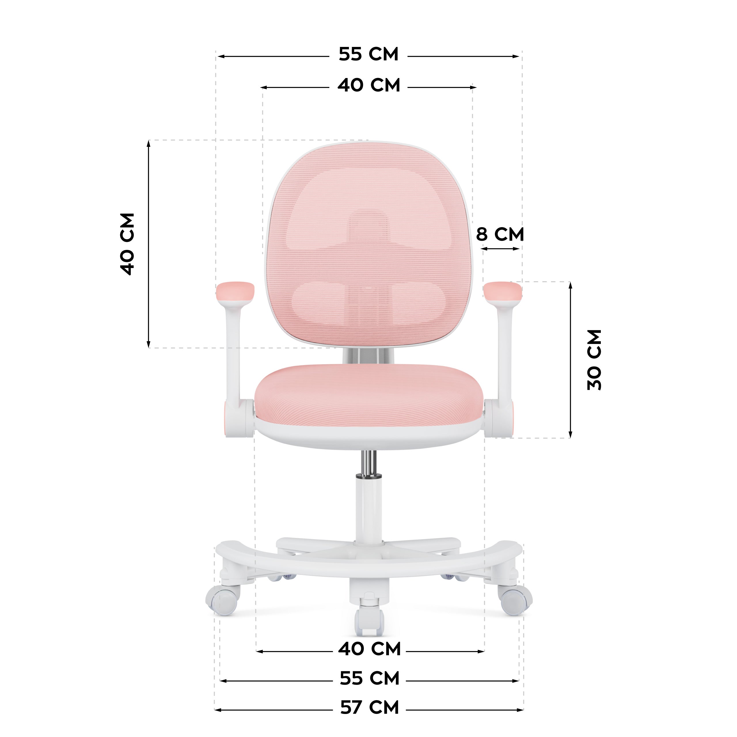 Ergonomická dětská židle k psacímu stolu Mark Adler Junior 3.6 Pink