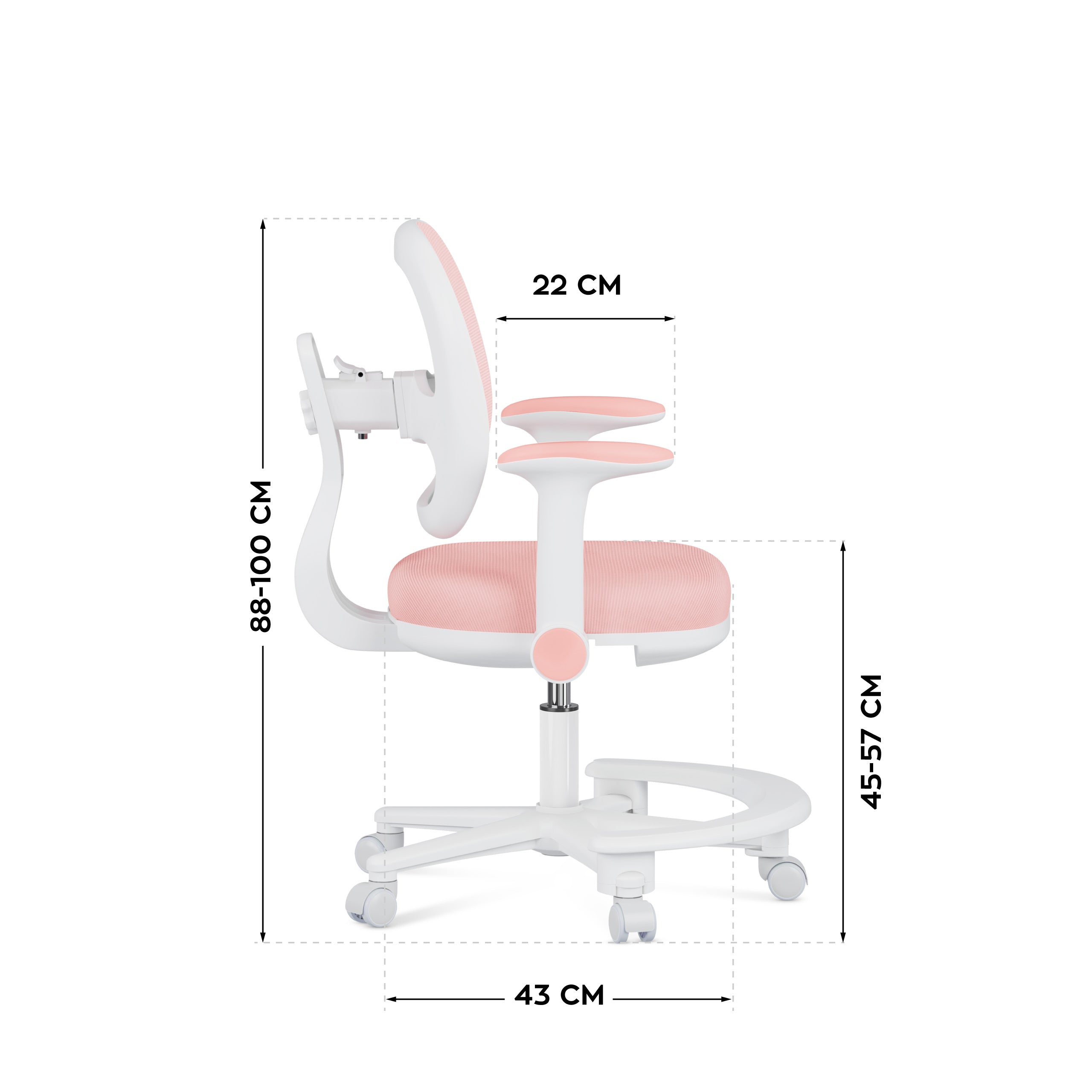 Ergonomická dětská židle k psacímu stolu Mark Adler Junior 3.6 Pink