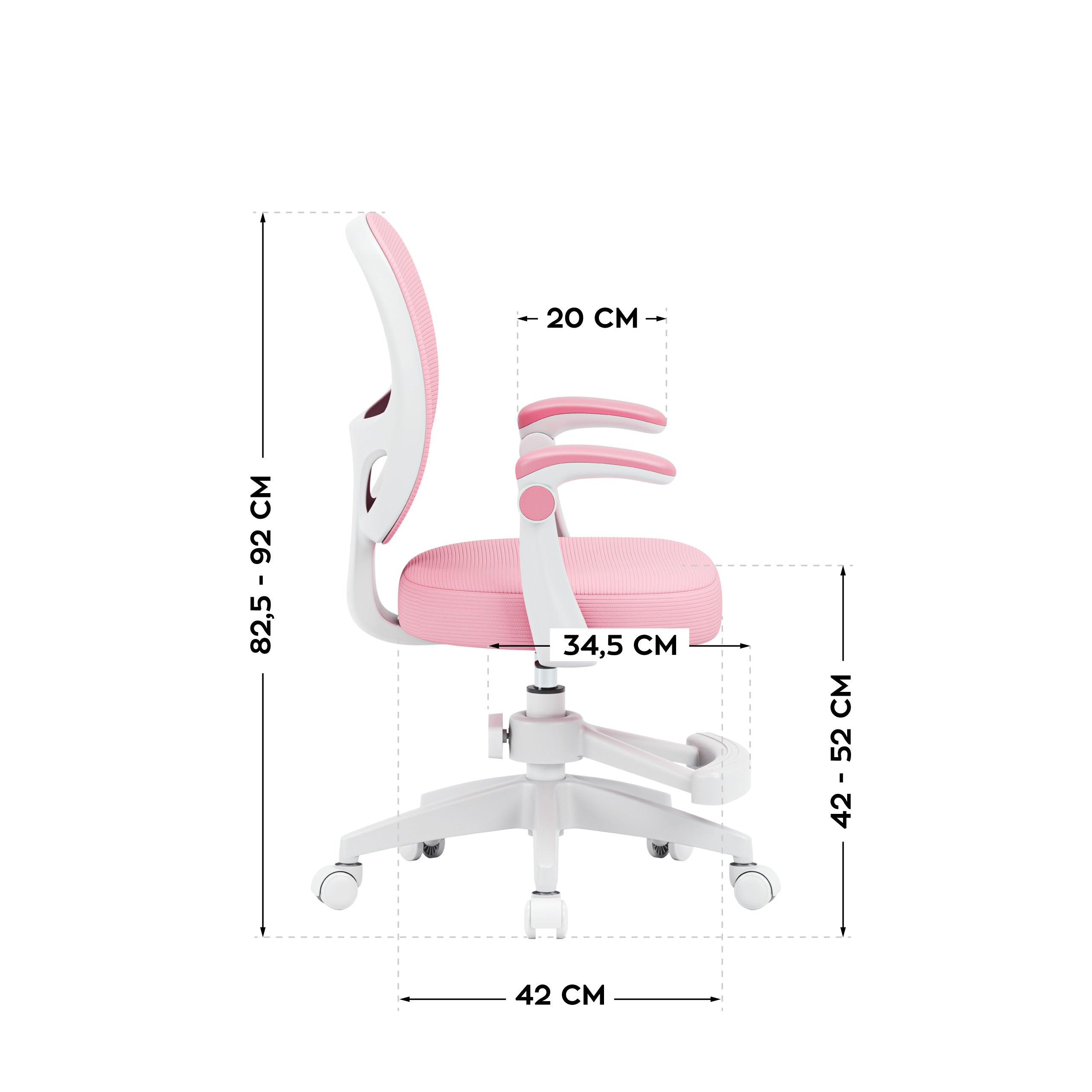Dětská otočná židle Mark Adler Junior 3.1 Pink