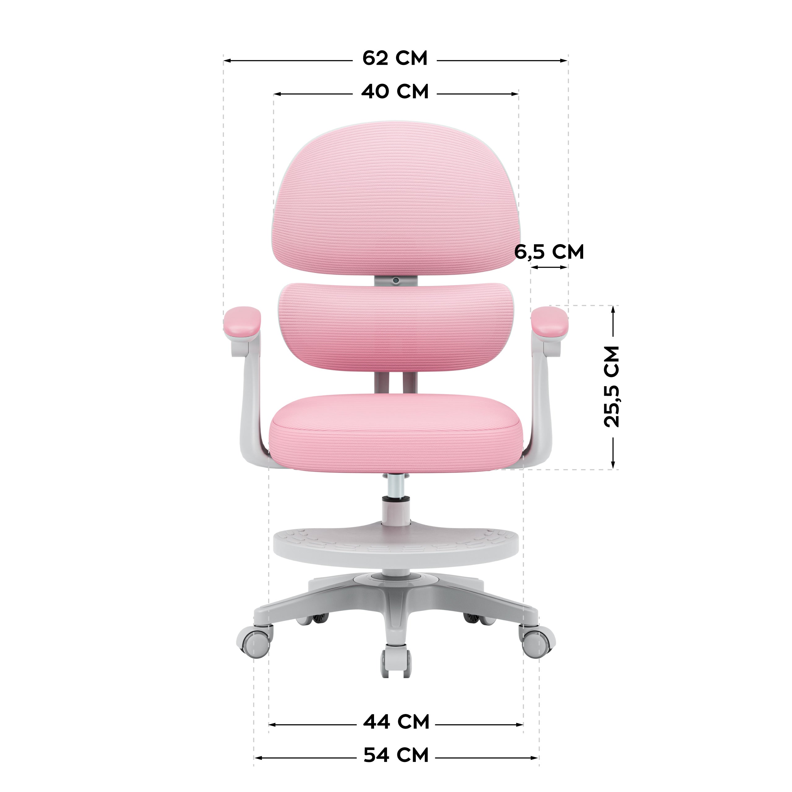 Dětské ergonomické křeslo Mark Adler Junior 4.4 růžové