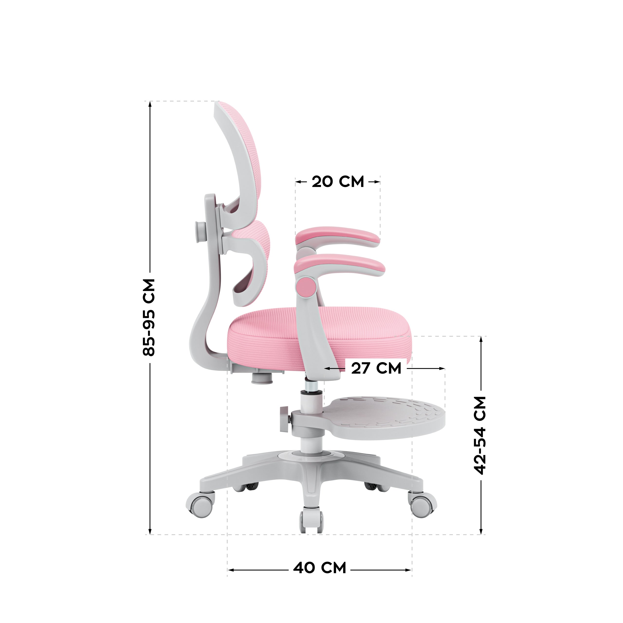 Dětské ergonomické křeslo Mark Adler Junior 4.4 růžové