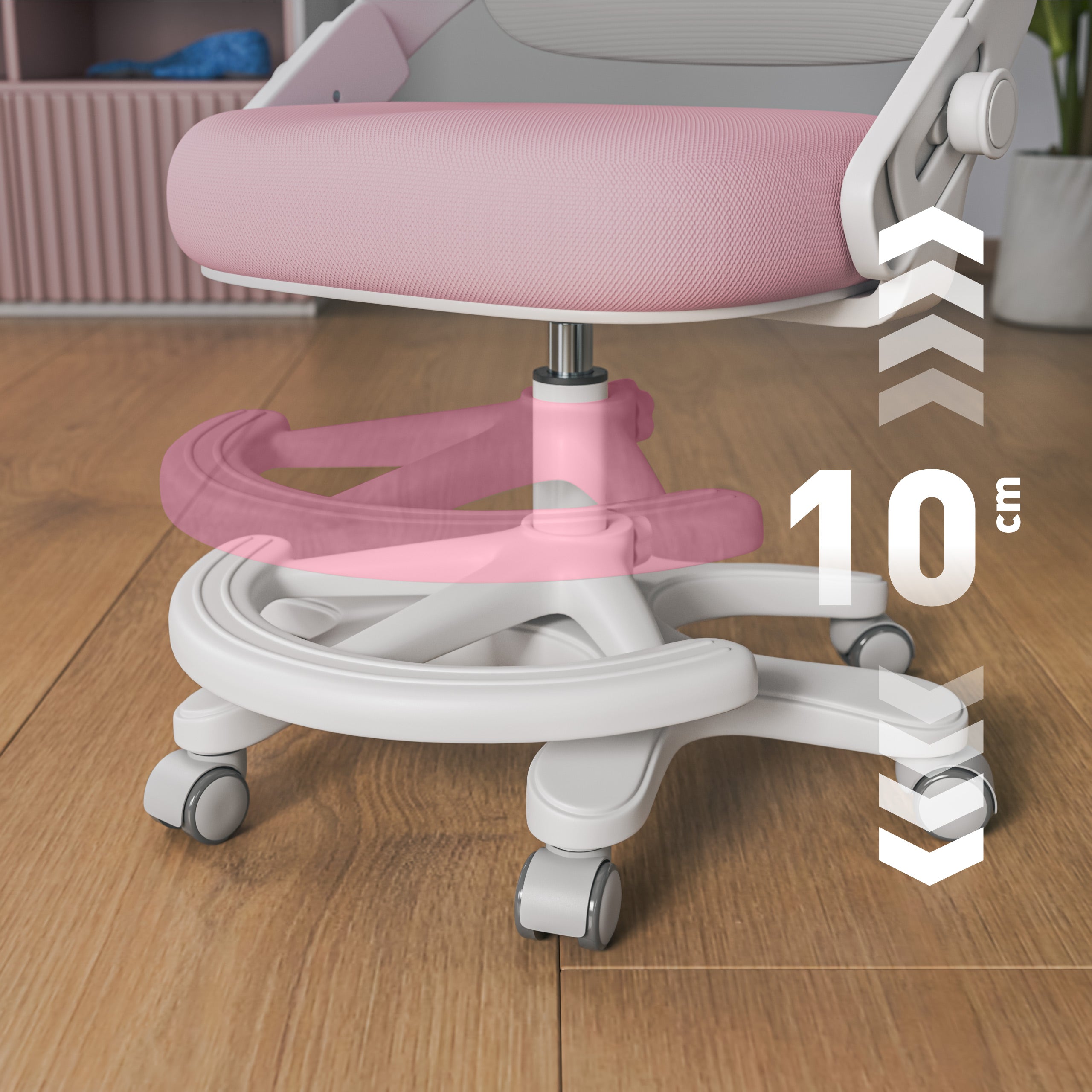 Dětské kancelářské křeslo Mark Adler Junior 4.3 růžovo-šedé