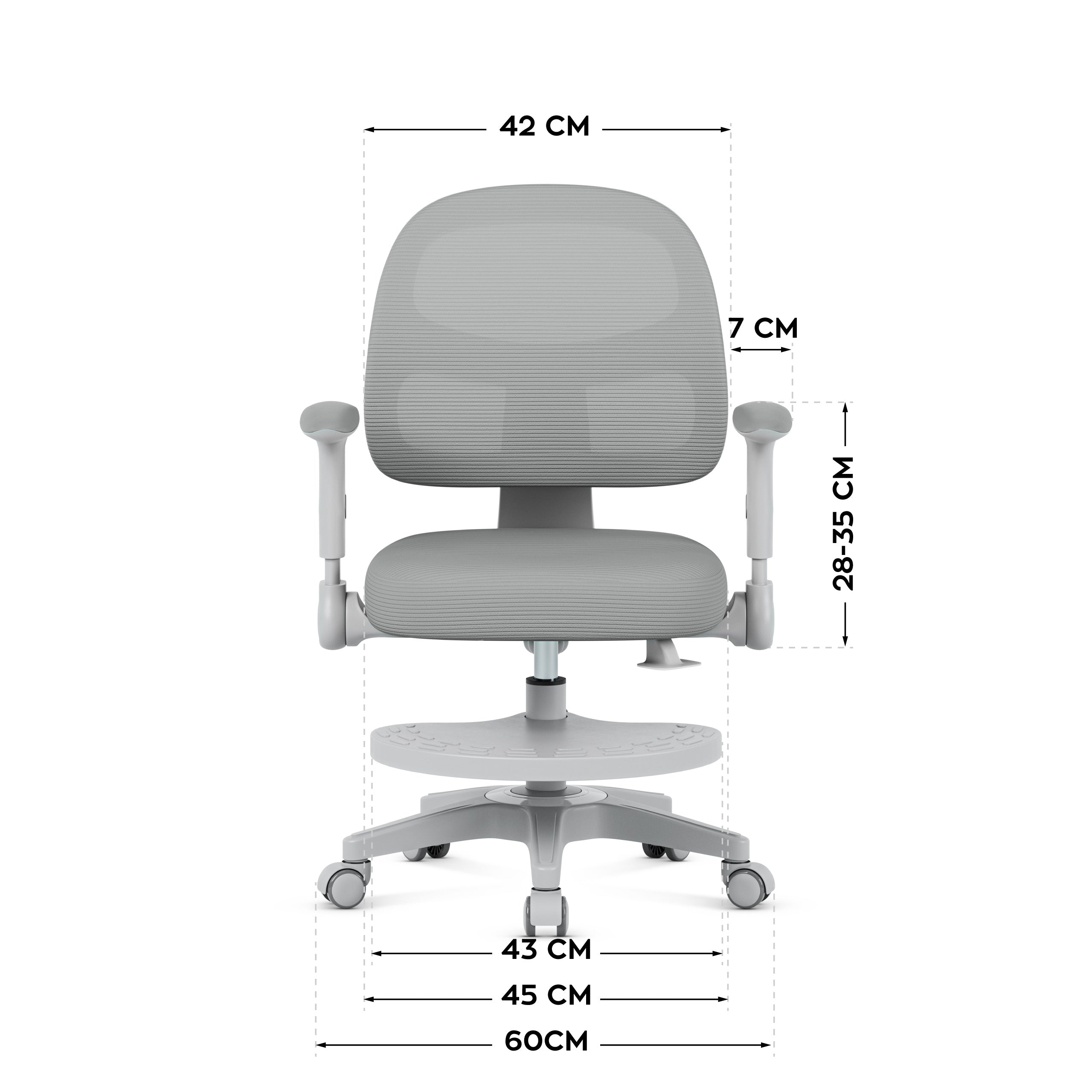 Dětská nastavitelná židle Mark Adler Junior 5.0 Grey