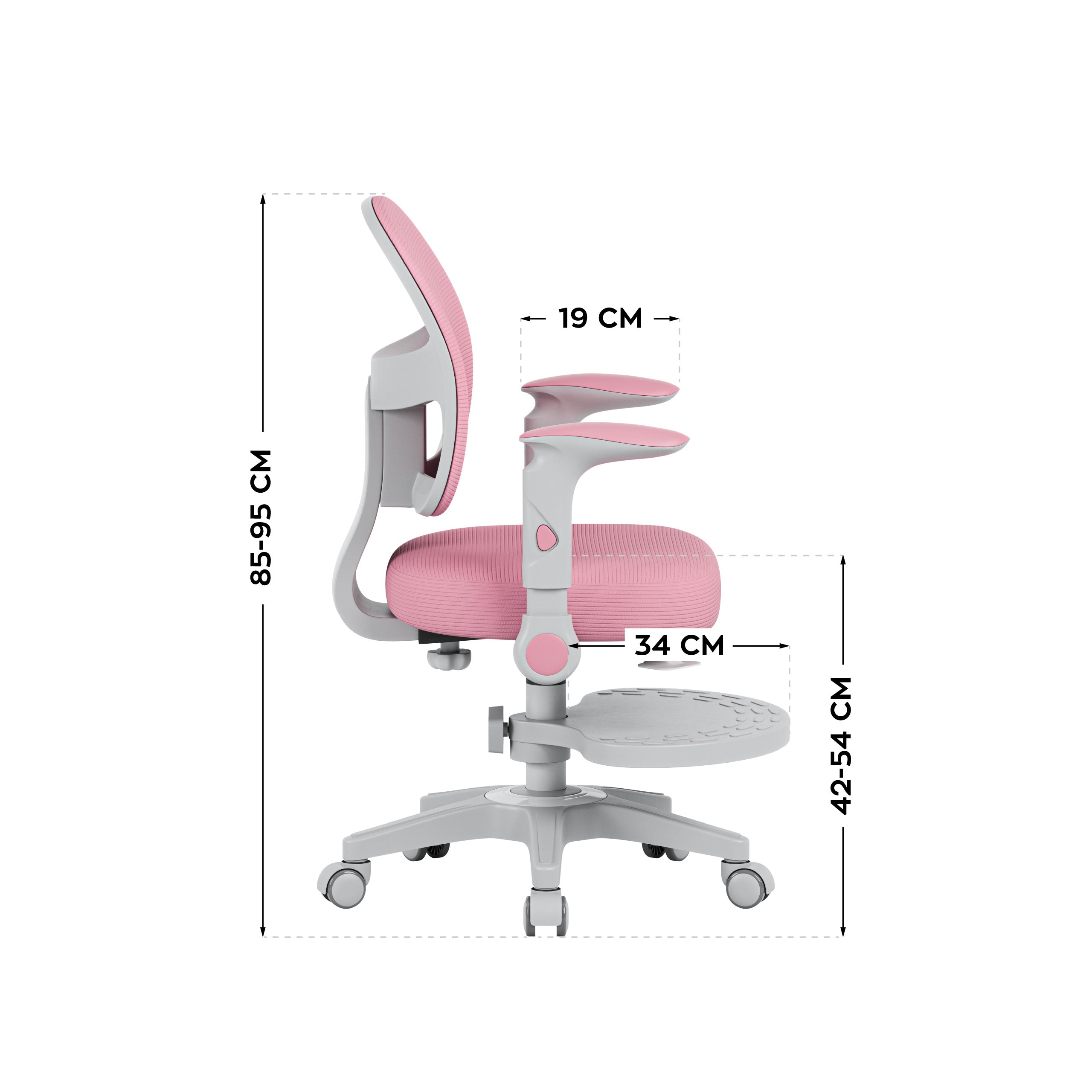 Dětské nastavitelné křeslo Mark Adler Junior 5.0 Pink