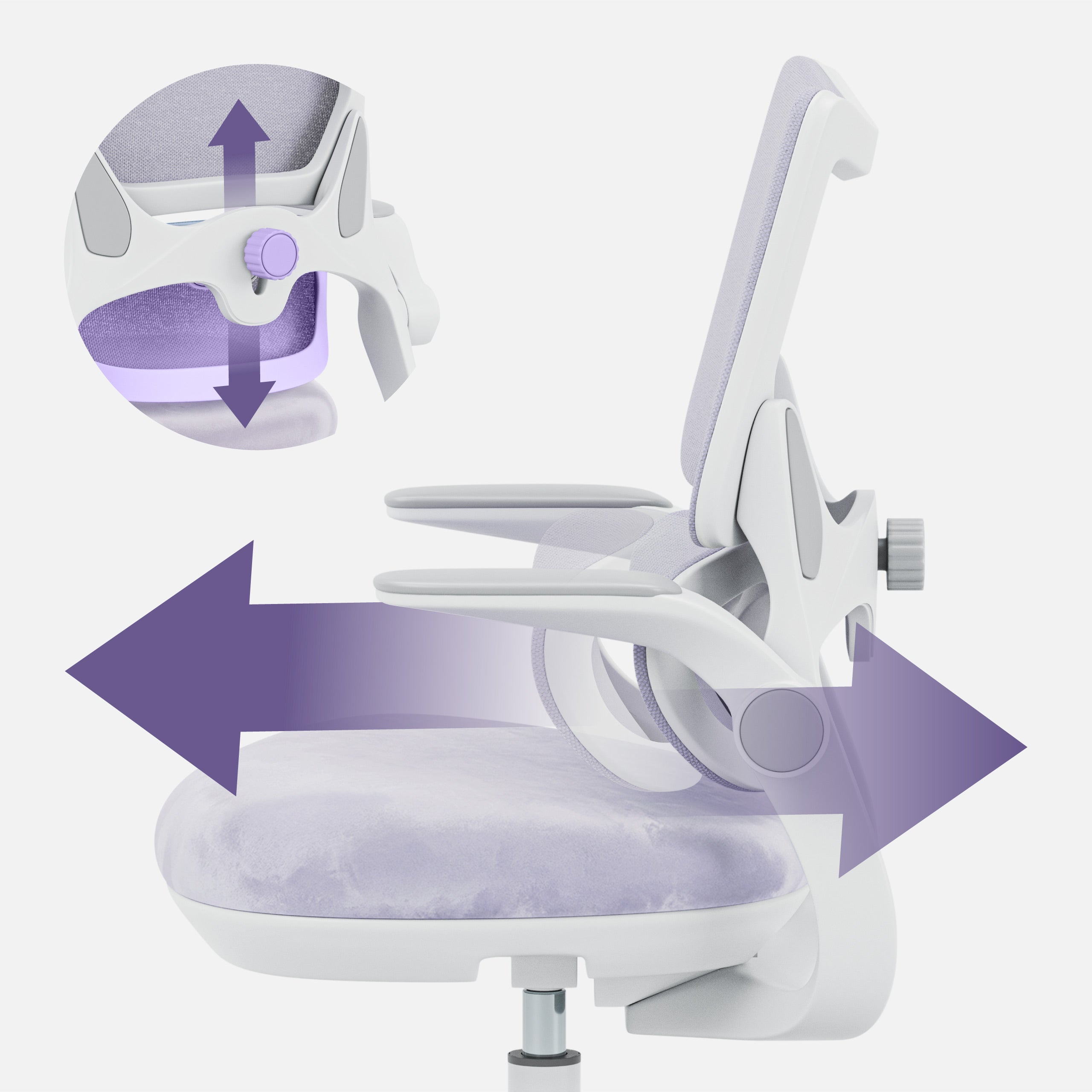 Dětské kancelářské křeslo Mark Adler Junior 5.7 Purple