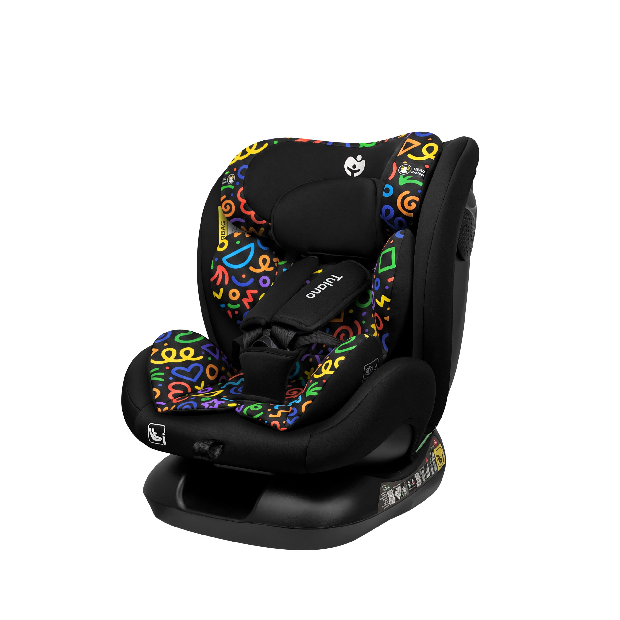 Dětská autosedačka Tulano Loom 15 Black Loco