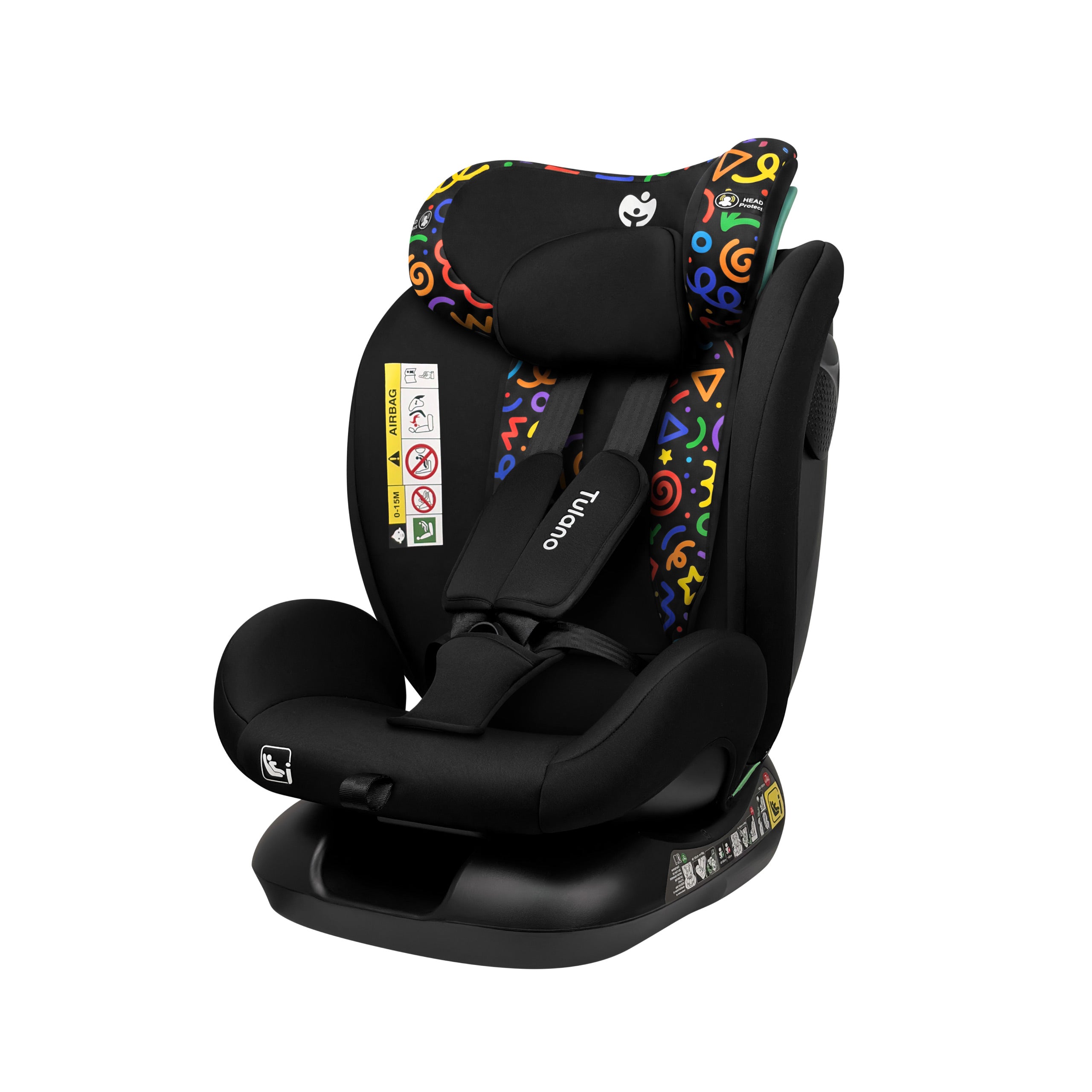 Dětská autosedačka Tulano Loom 15 Black Loco