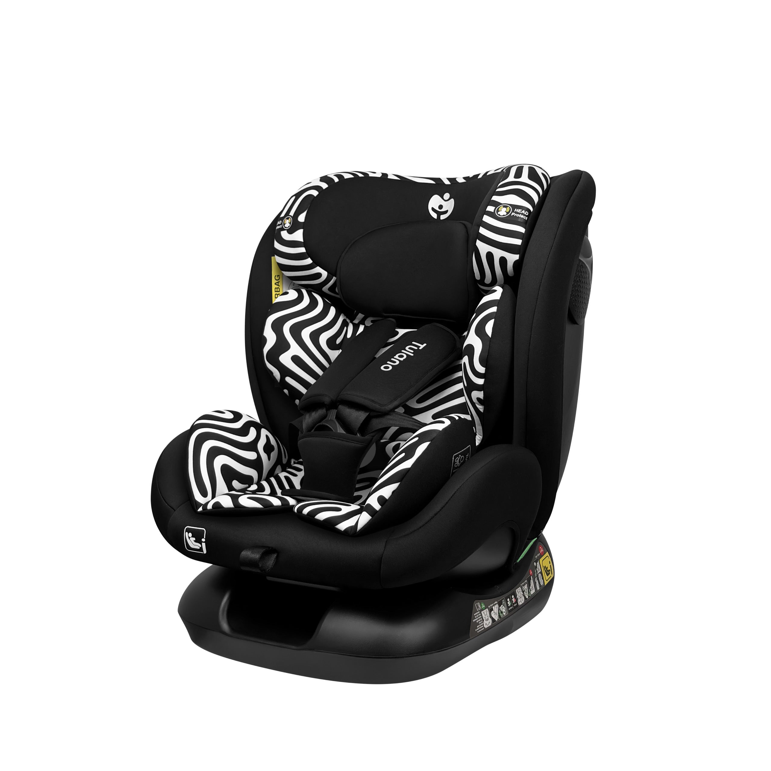 Dětská autosedačka Tulano Loom 15 Black Mono