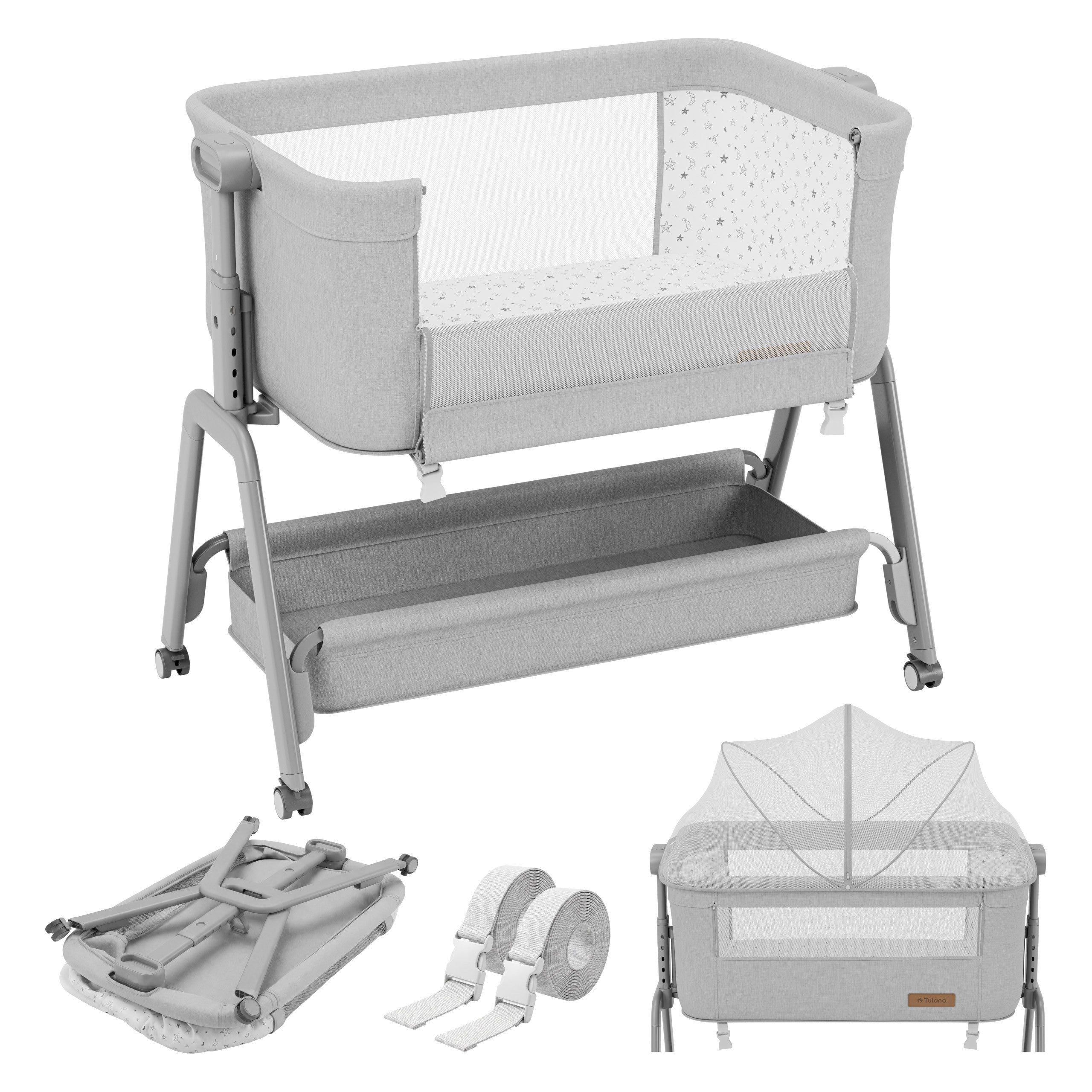 Přistýlka 3v1 Tulano Dream 50 Light-Grey