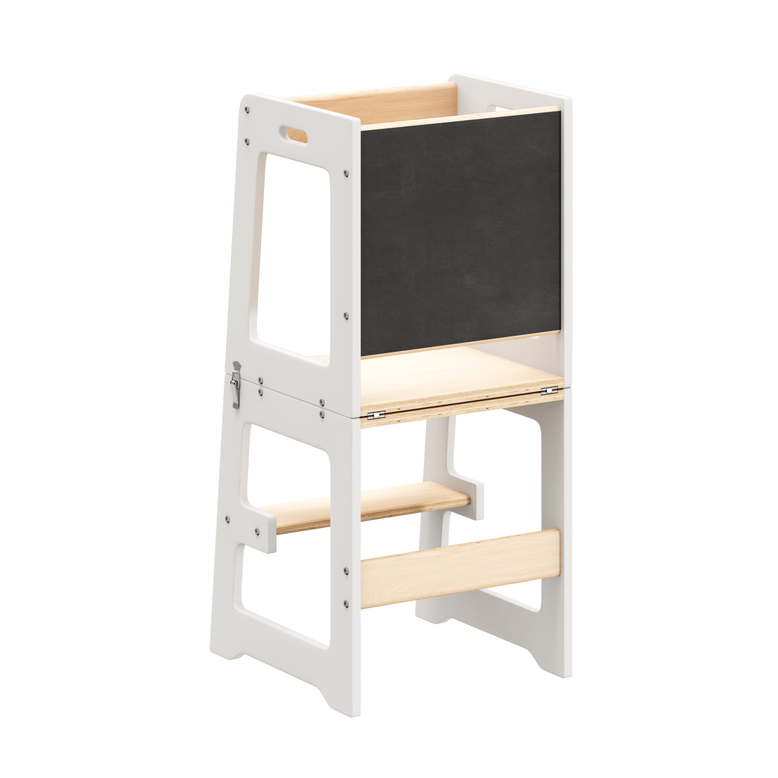 Kuchyňský pomocník pro děti 3v1 Tulano Mooby 35 White-Natural