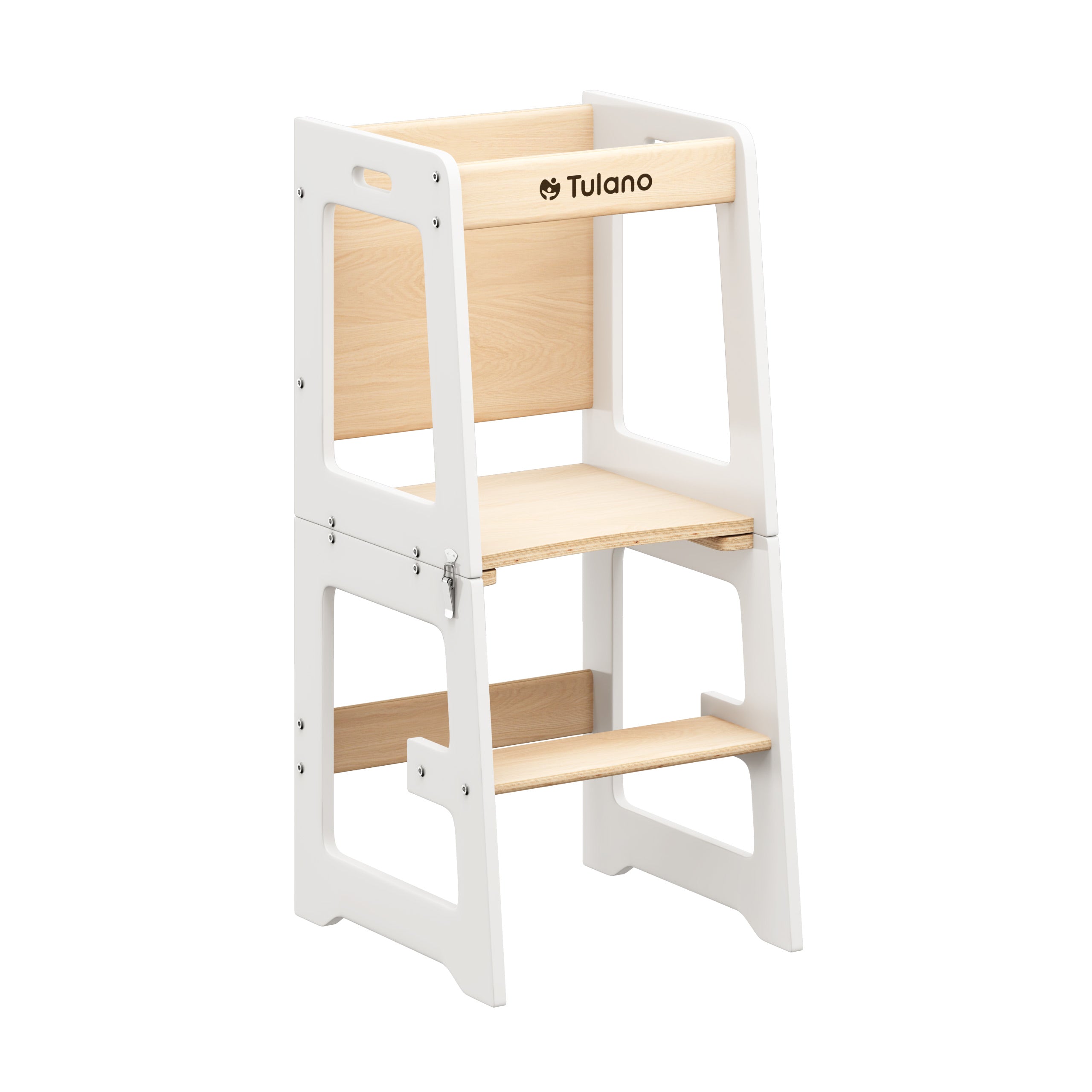 Kuchyňský pomocník pro děti 3v1 Tulano Mooby 35 White-Natural
