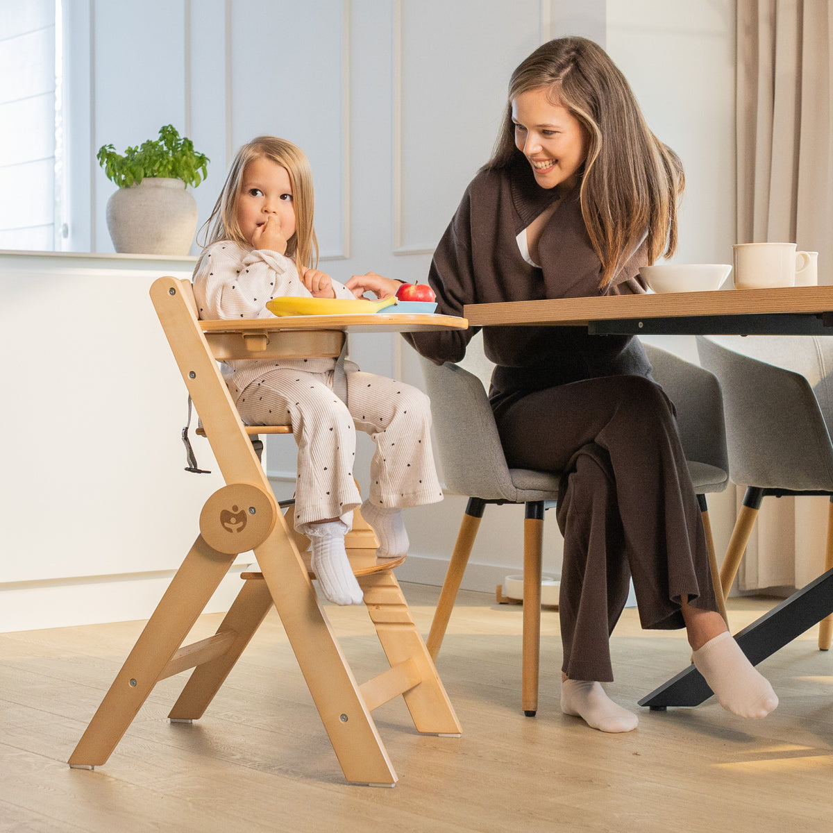 Dřevěná jídelní židlička Tulano Morsel 45 Natural