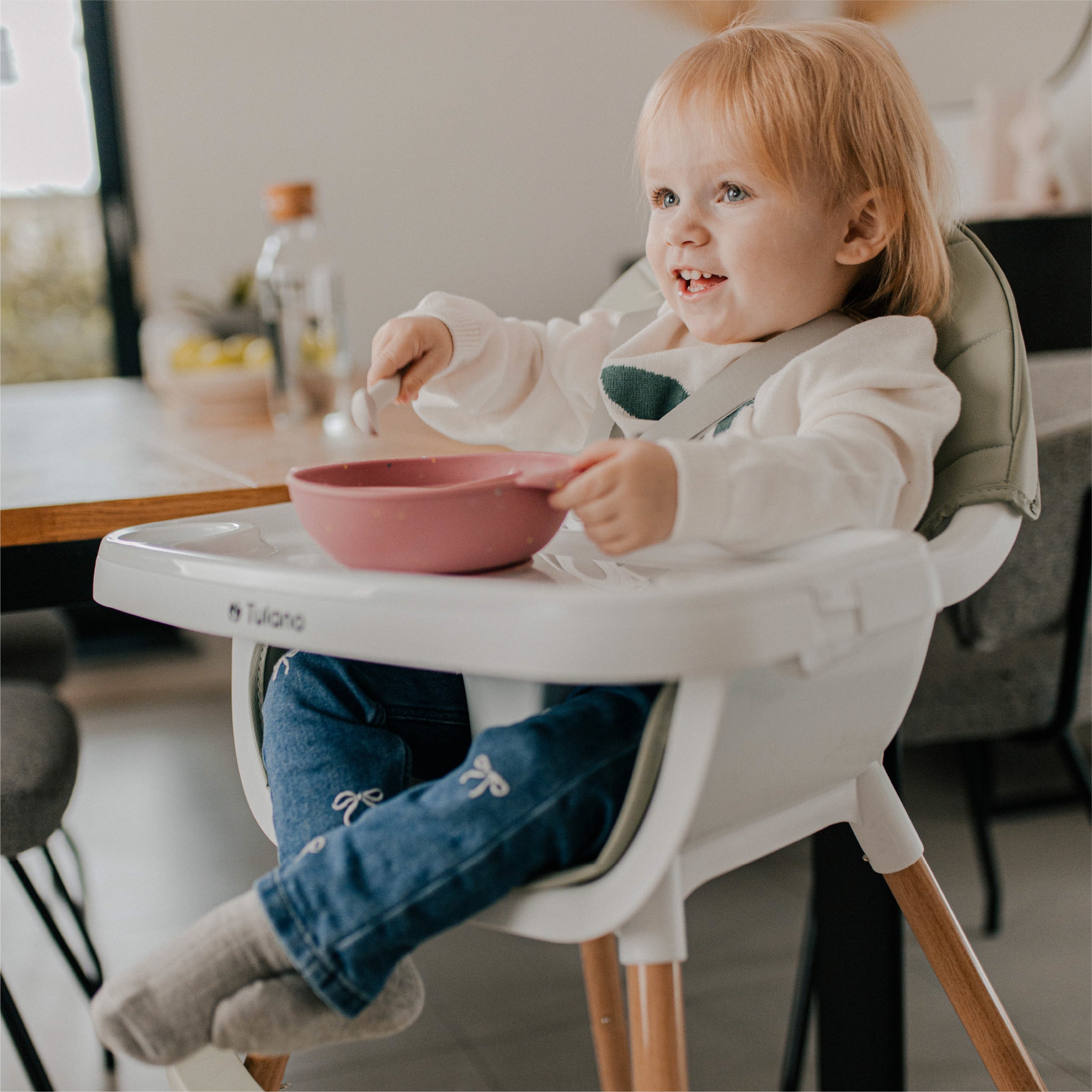 Jídelní židlička Tulano Morsel Green