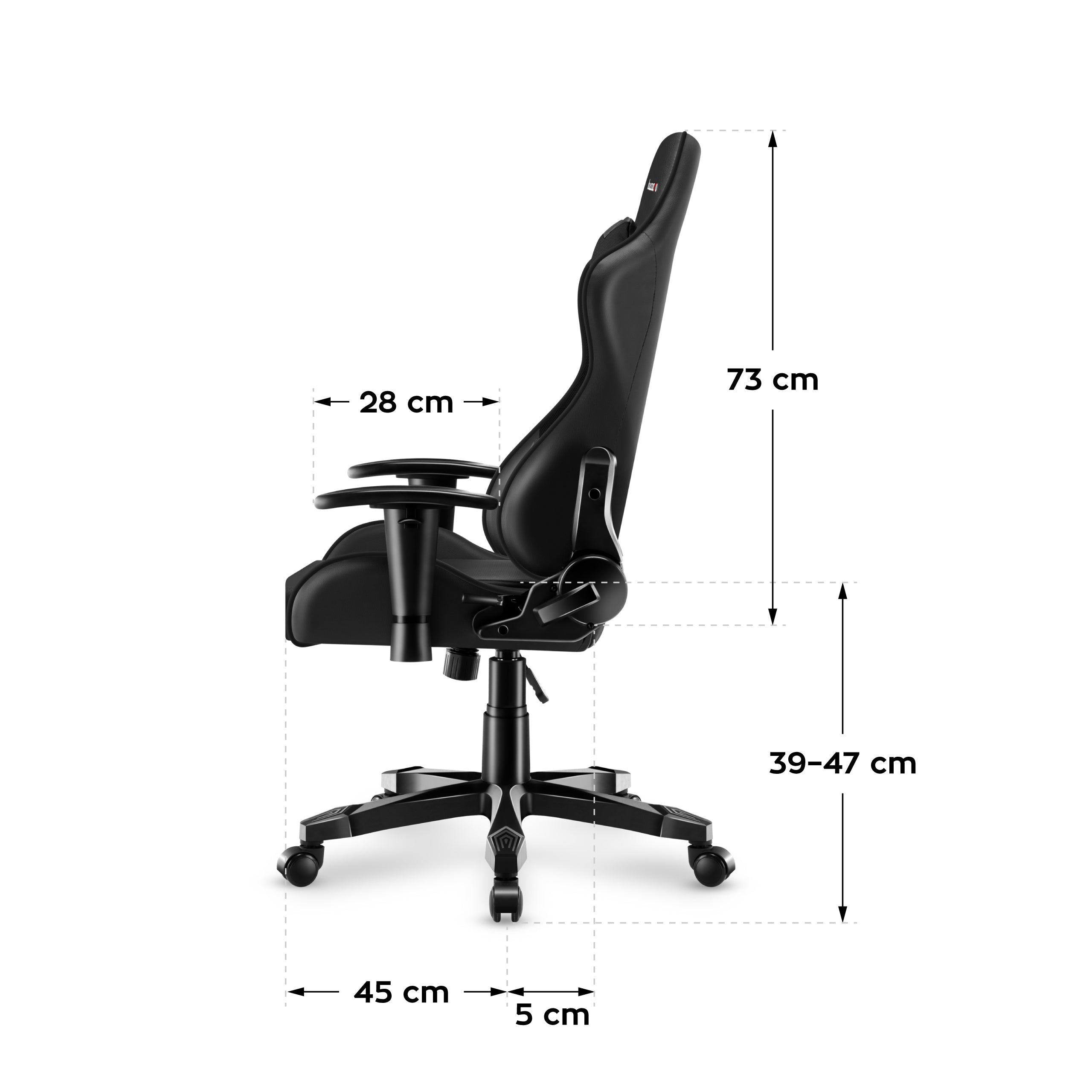 Herní židle pro děti HUZARO RANGER 6.0 Black