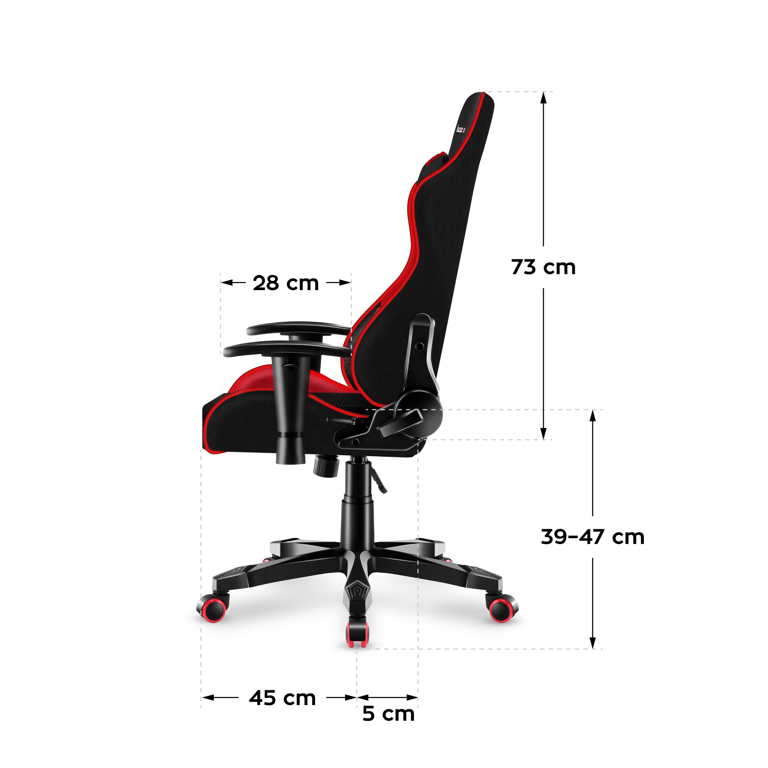 Herní křeslo pro děti HUZARO RANGER 6.0 Red Mesh