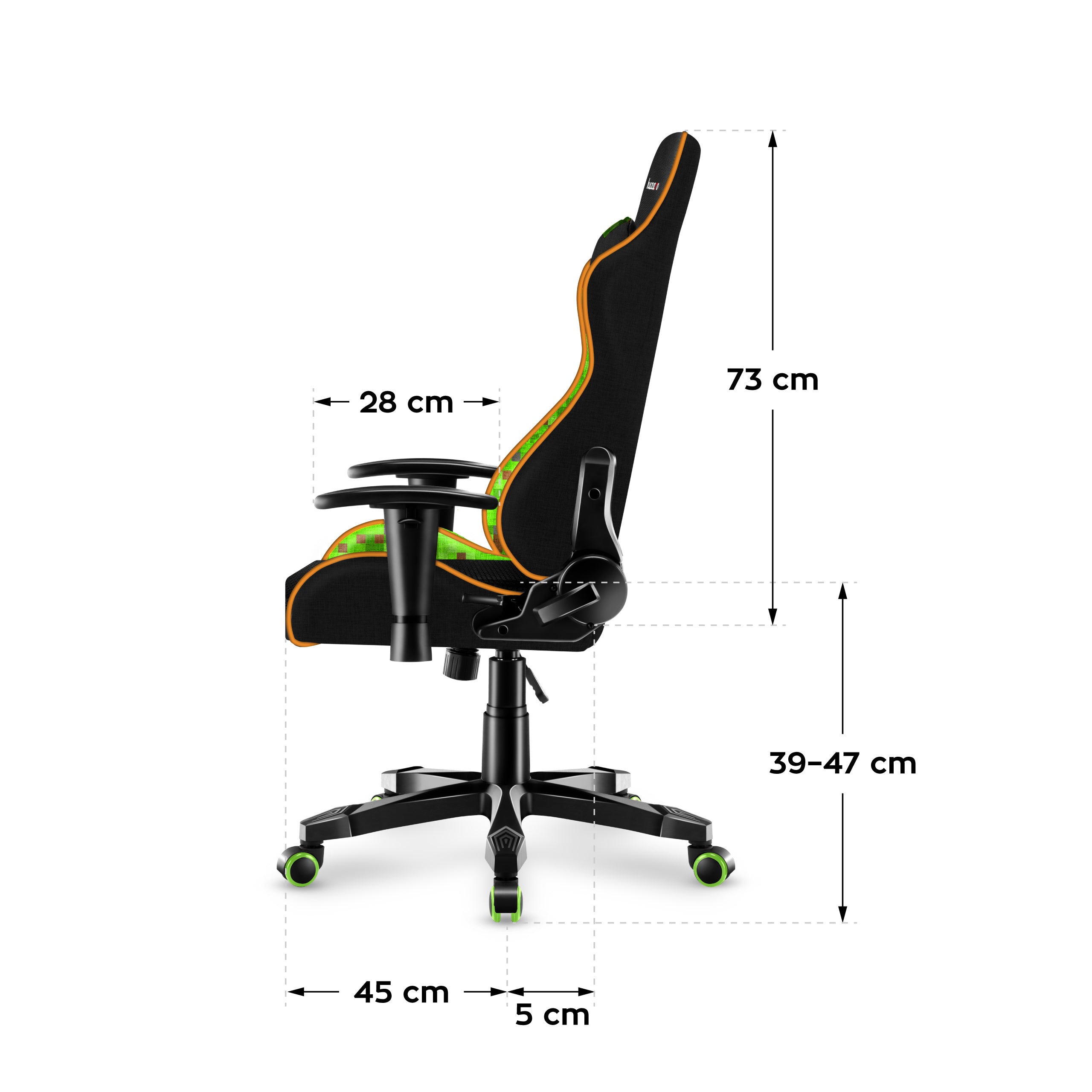 Herní židle pro dítě HUZARO RANGER 6.0 Pixel Mesh