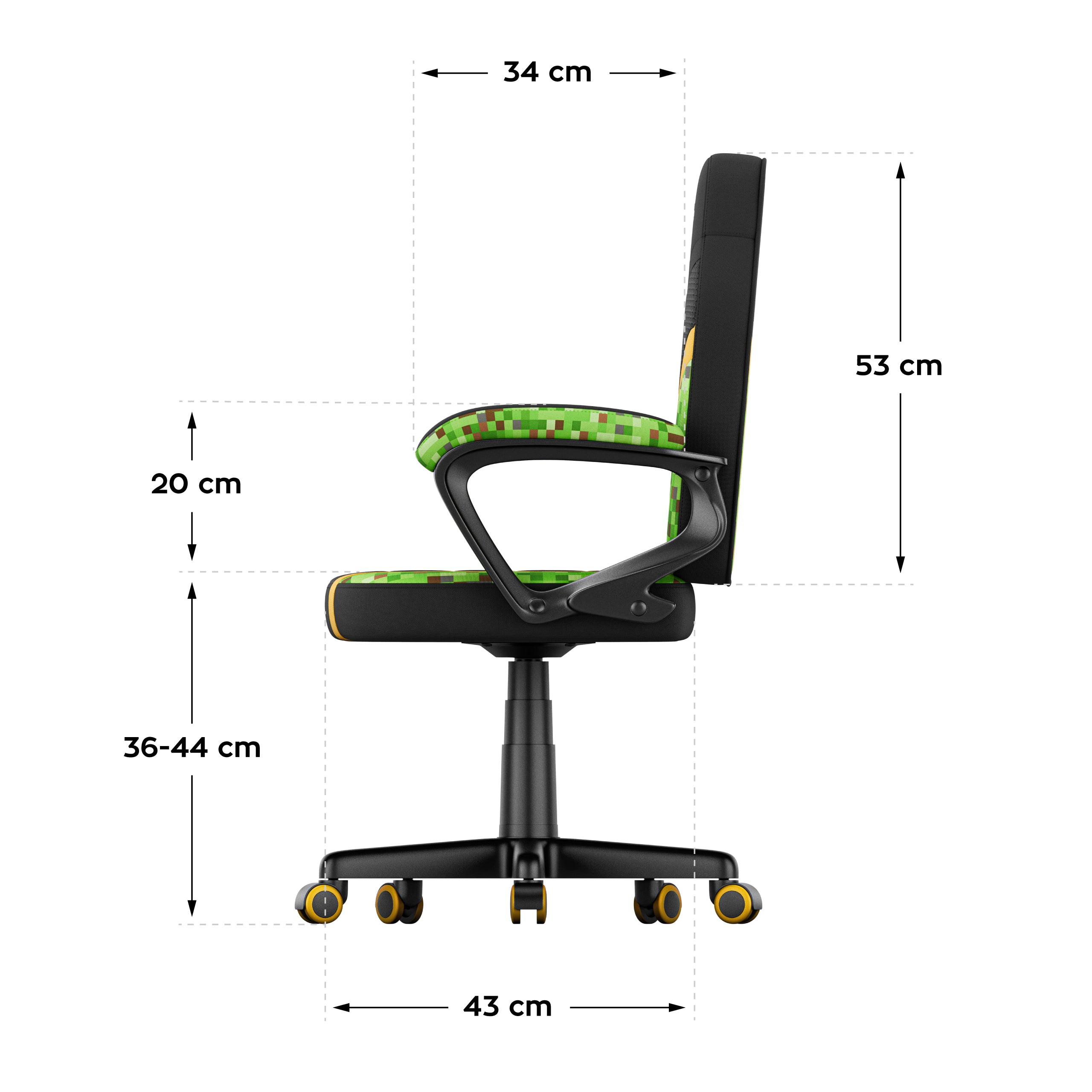 Herní křeslo pro děti HUZARO RANGER 1.0 Pixel Mesh
