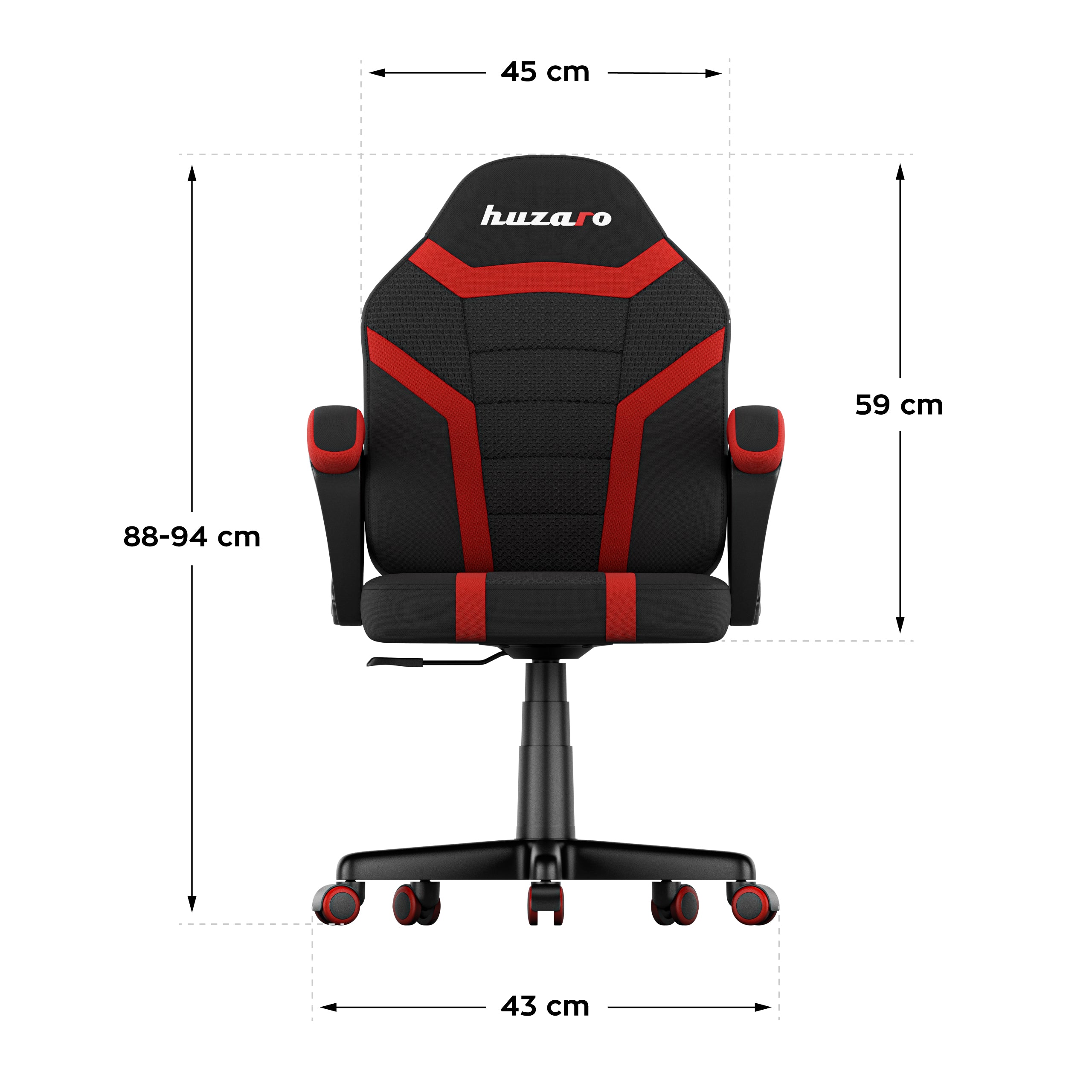 Dětské herní křeslo HUZARO RANGER 1.0 Red Mesh