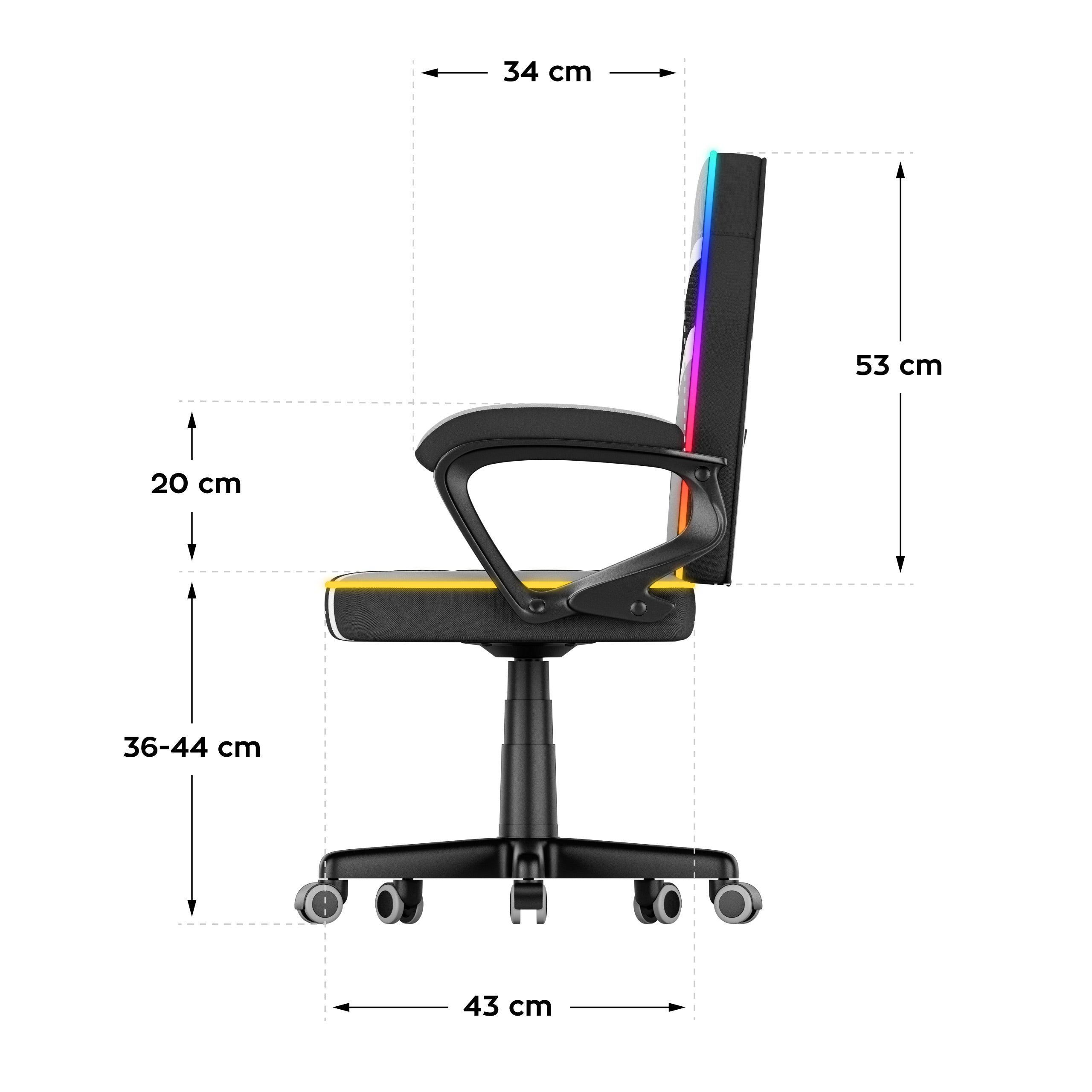 Herní křeslo pro děti Huzaro Ranger 1.0 RGB