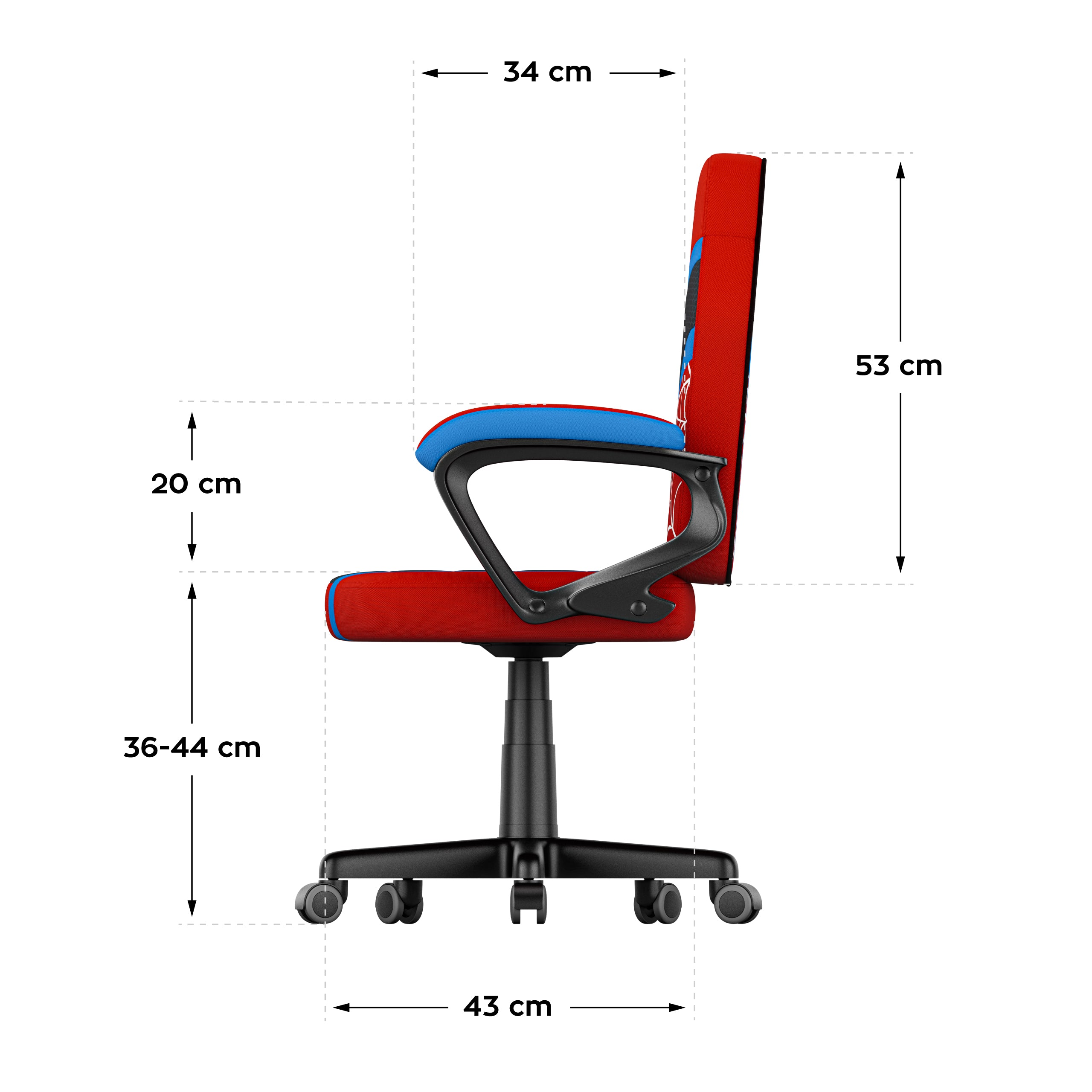 Dětské herní křeslo Huzaro Ranger 1.0 Spider Mesh