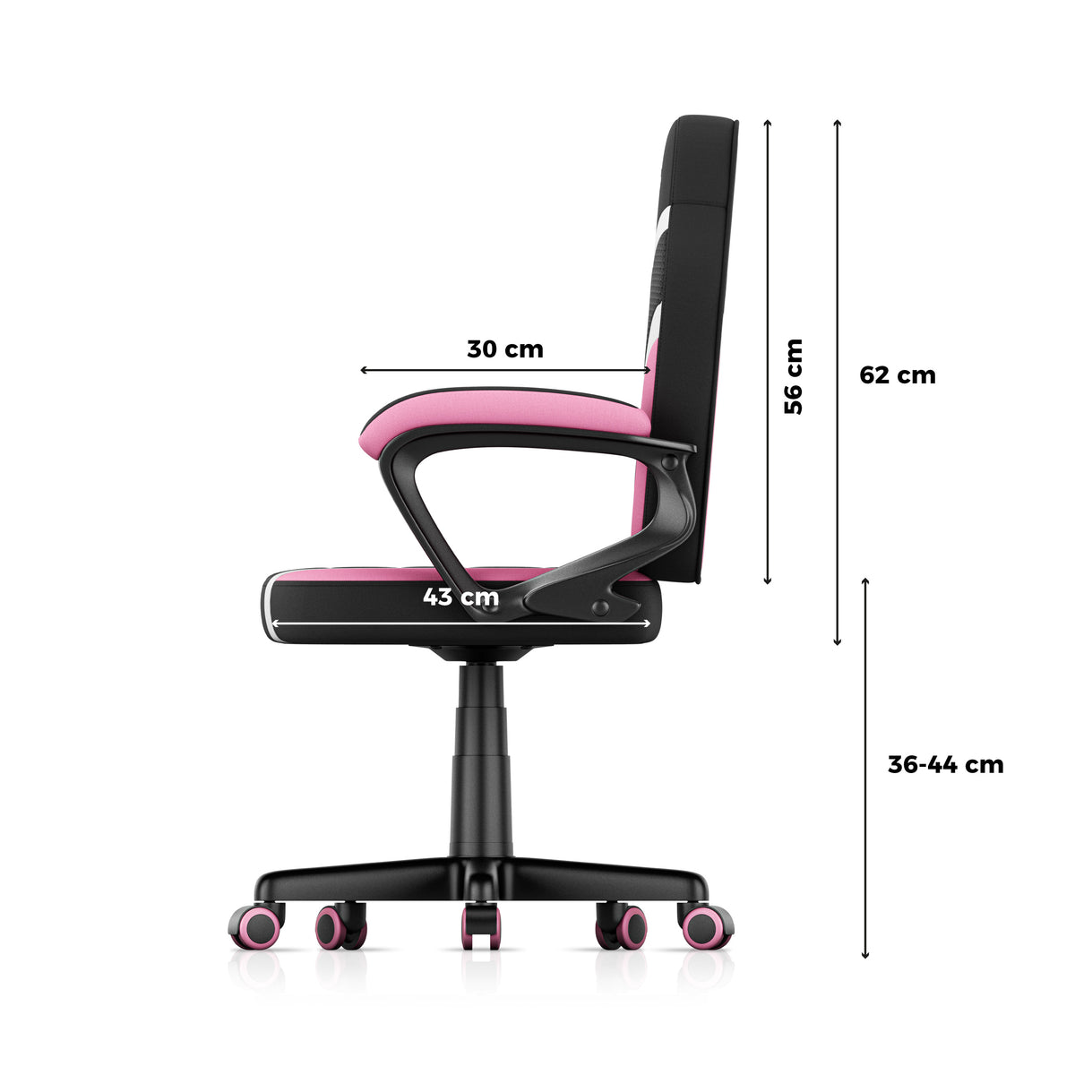 Herní židle pro děti HUZARO RANGER 1.0 Pink Mesh