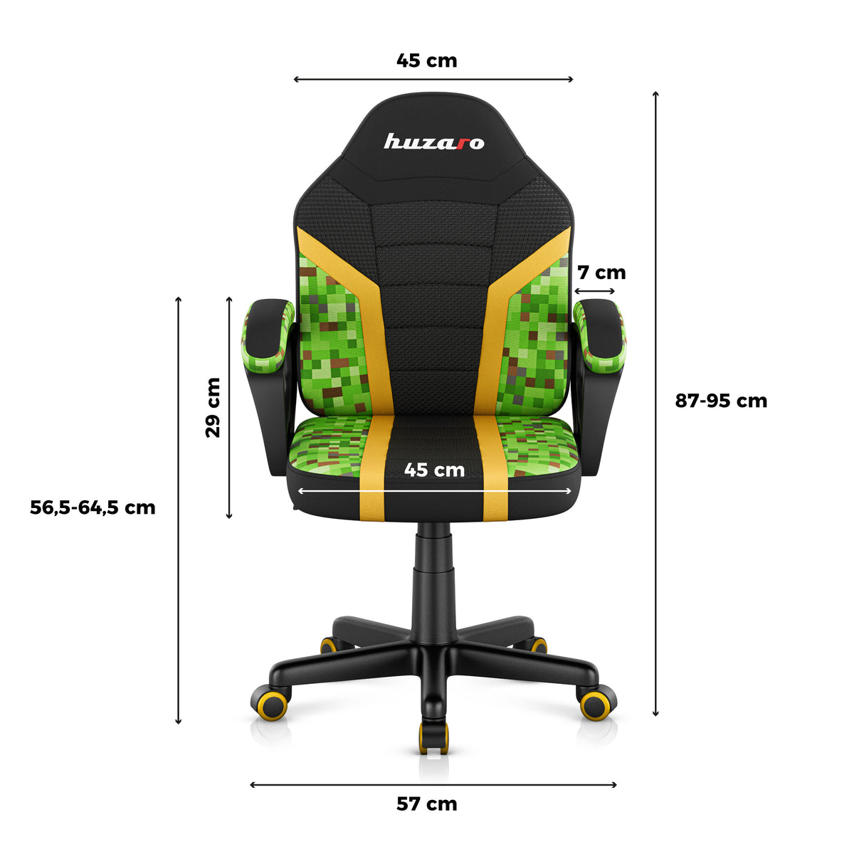 Herní křeslo pro děti HUZARO RANGER 1.0 Pixel Mesh