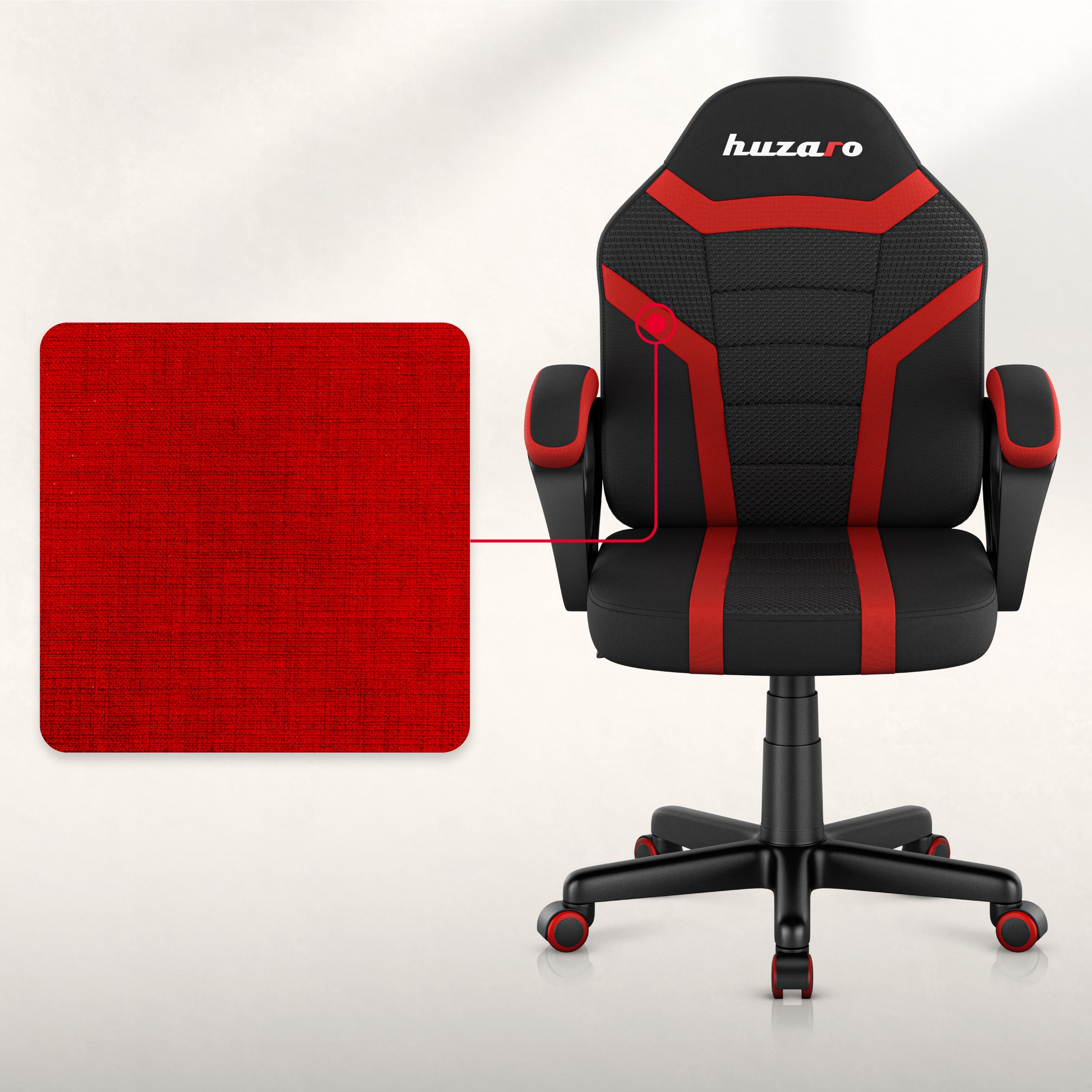 Dětské herní křeslo HUZARO RANGER 1.0 Red Mesh