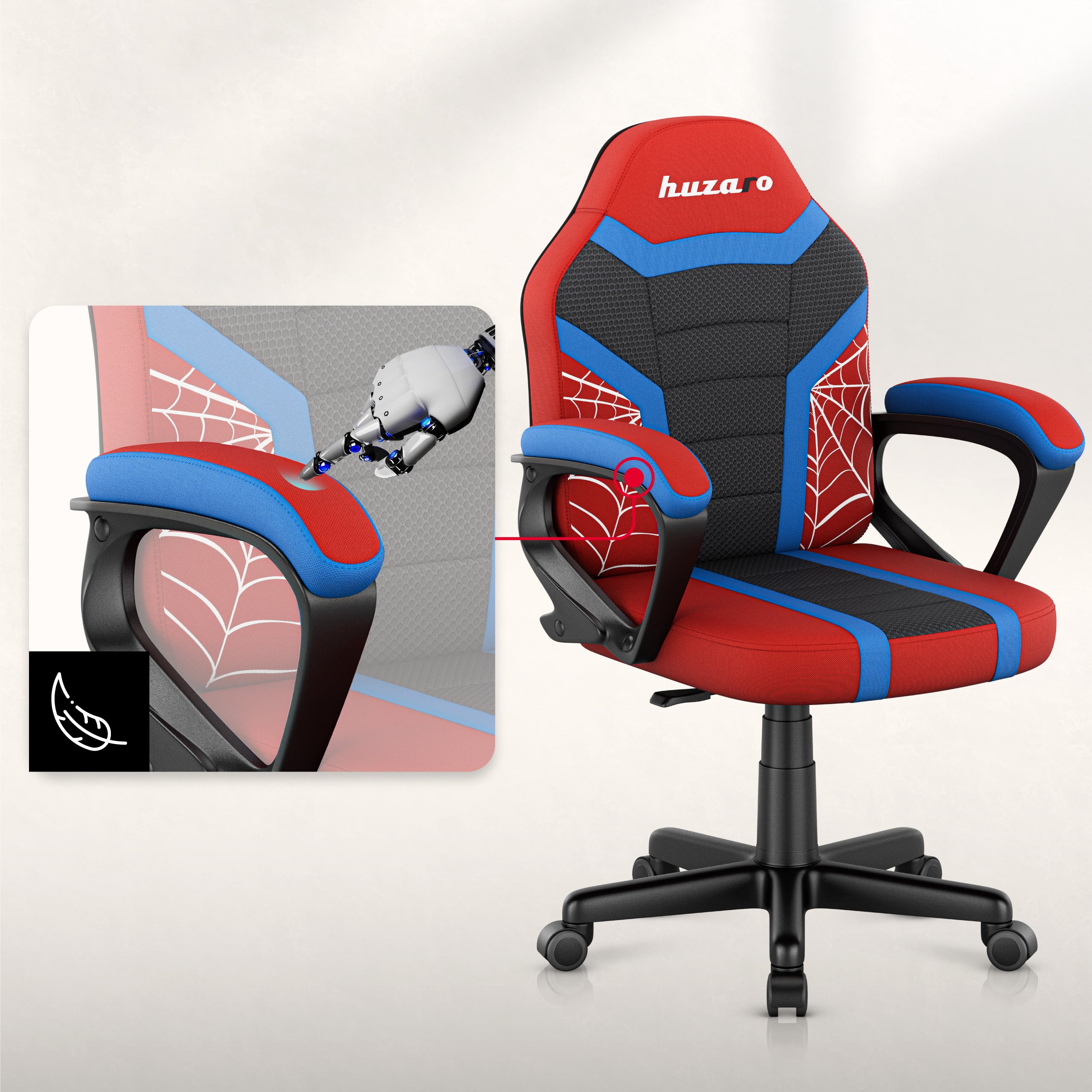 Dětské herní křeslo Huzaro Ranger 1.0 Spider Mesh