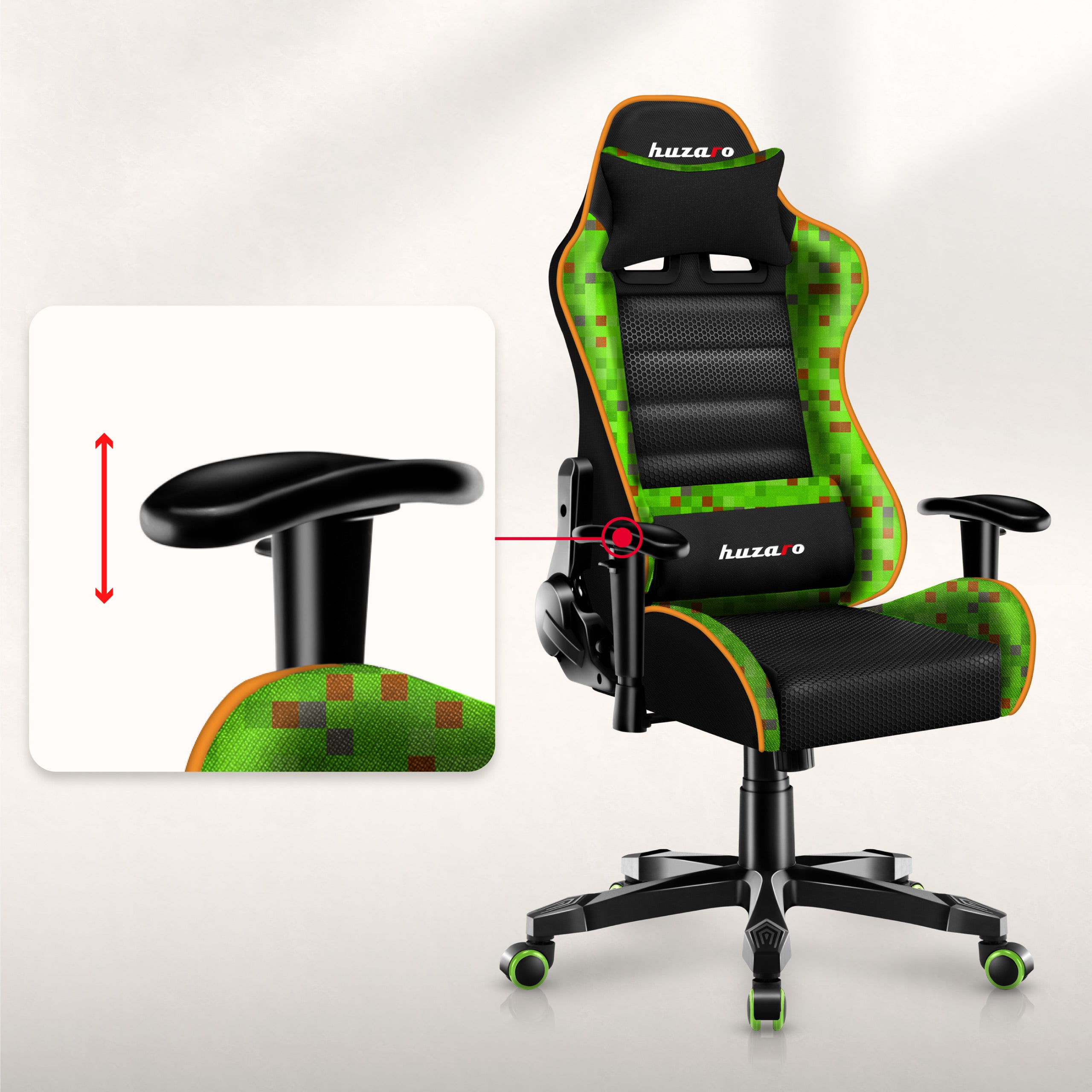 Nastavitelné, protiskluzové, měkké opěrky rukou