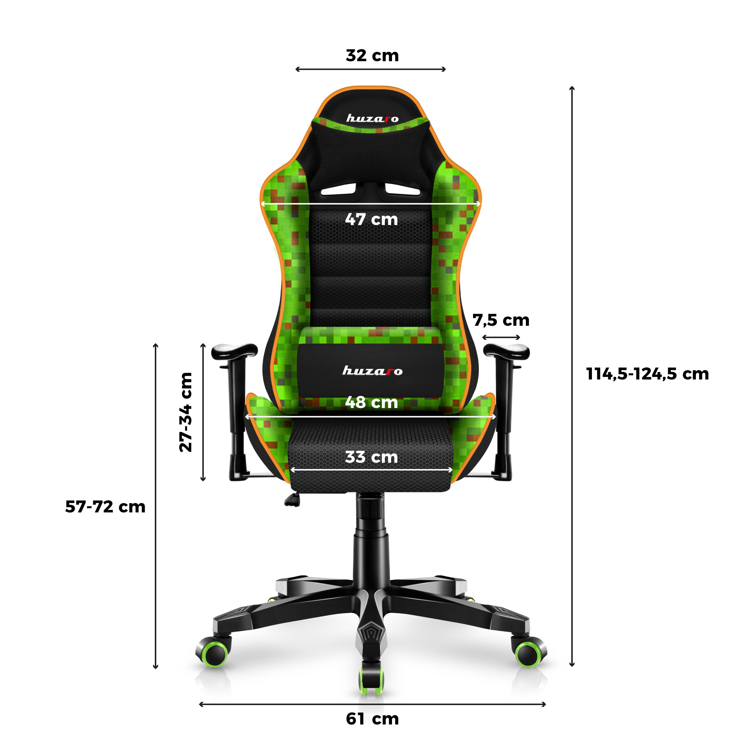 Herní židle pro dítě HUZARO RANGER 6.0 Pixel Mesh