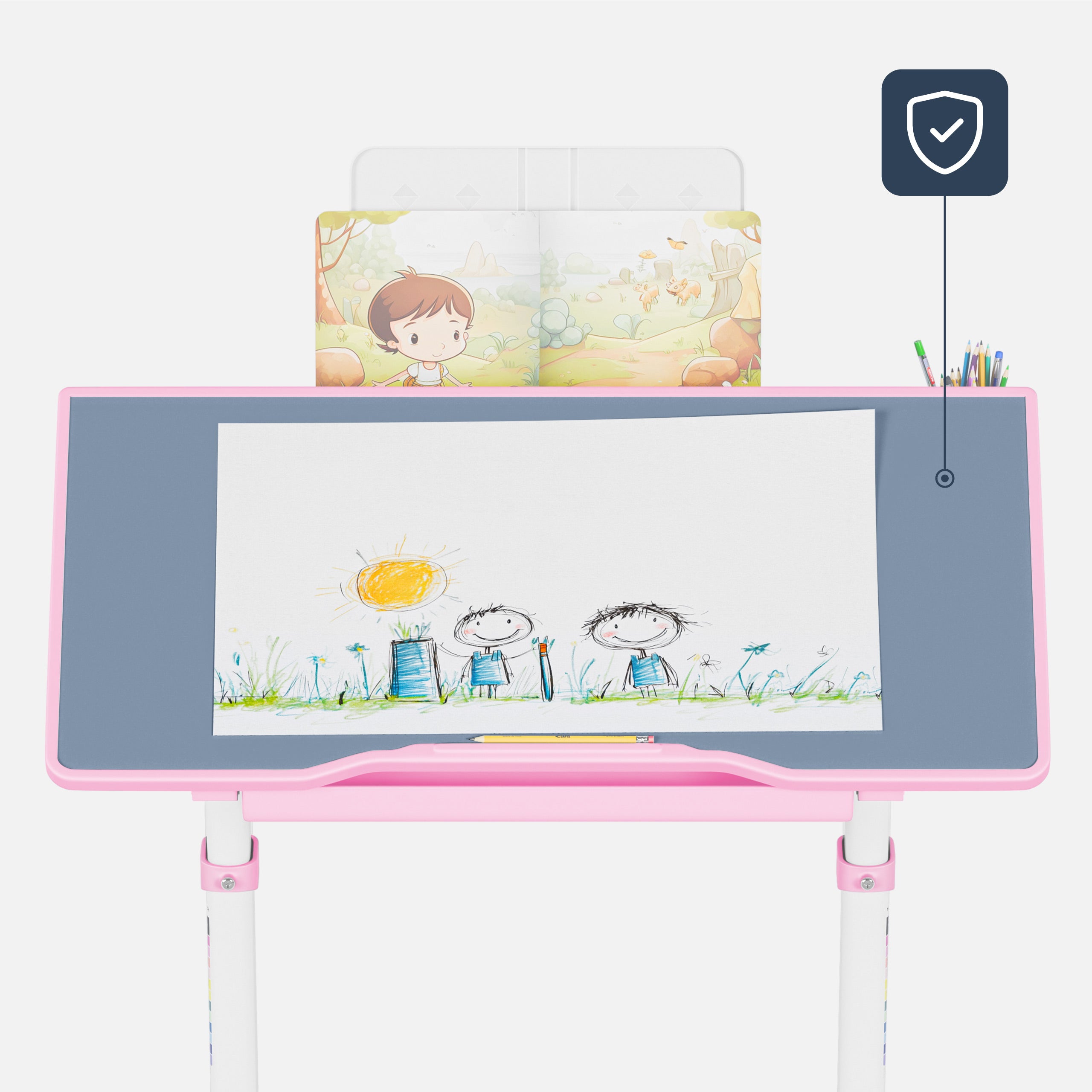 Ergonomický dětský stůl Mark Adler Study 3.0 Pink 66 cm