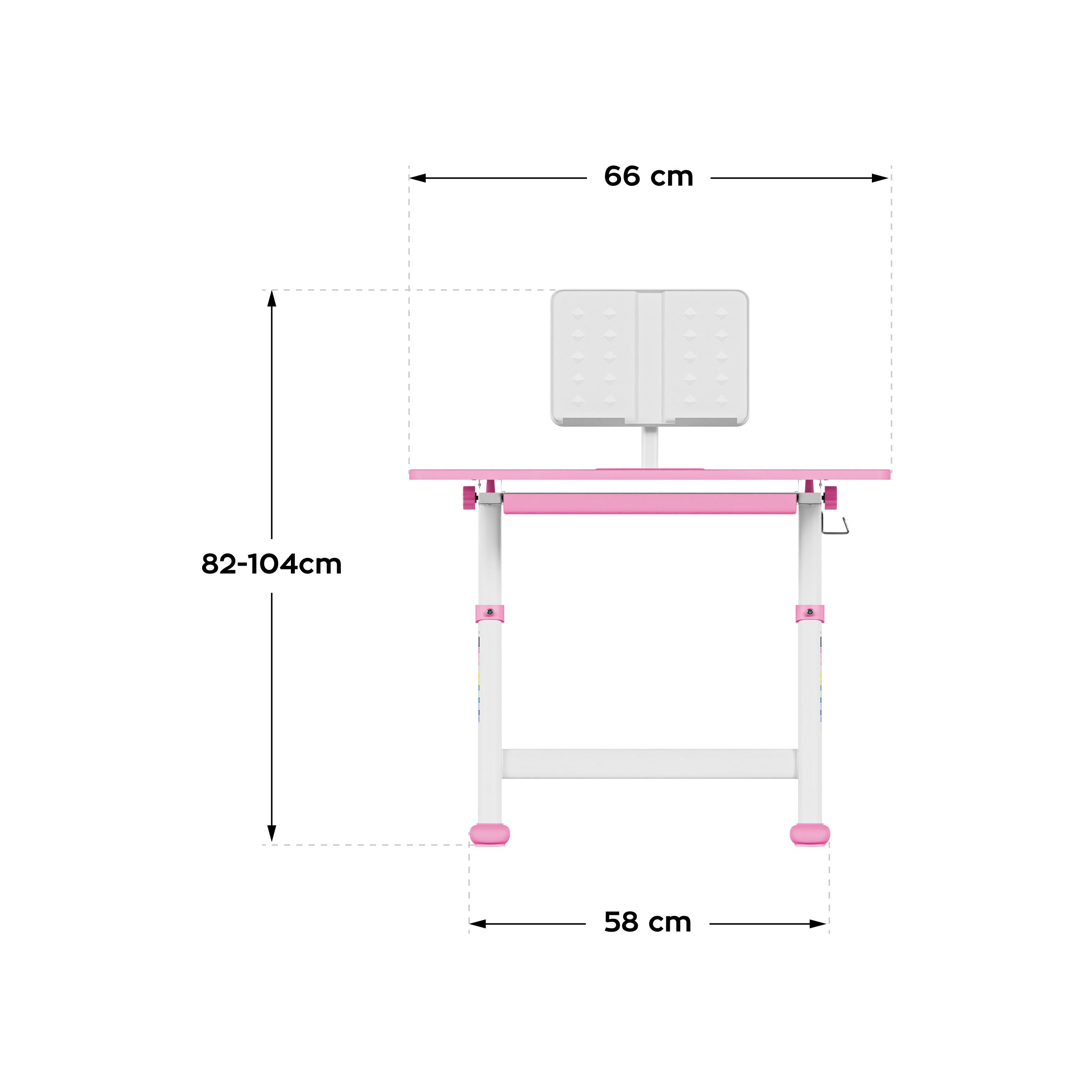 Ergonomický dětský stůl Mark Adler Study 3.0 Pink 66 cm