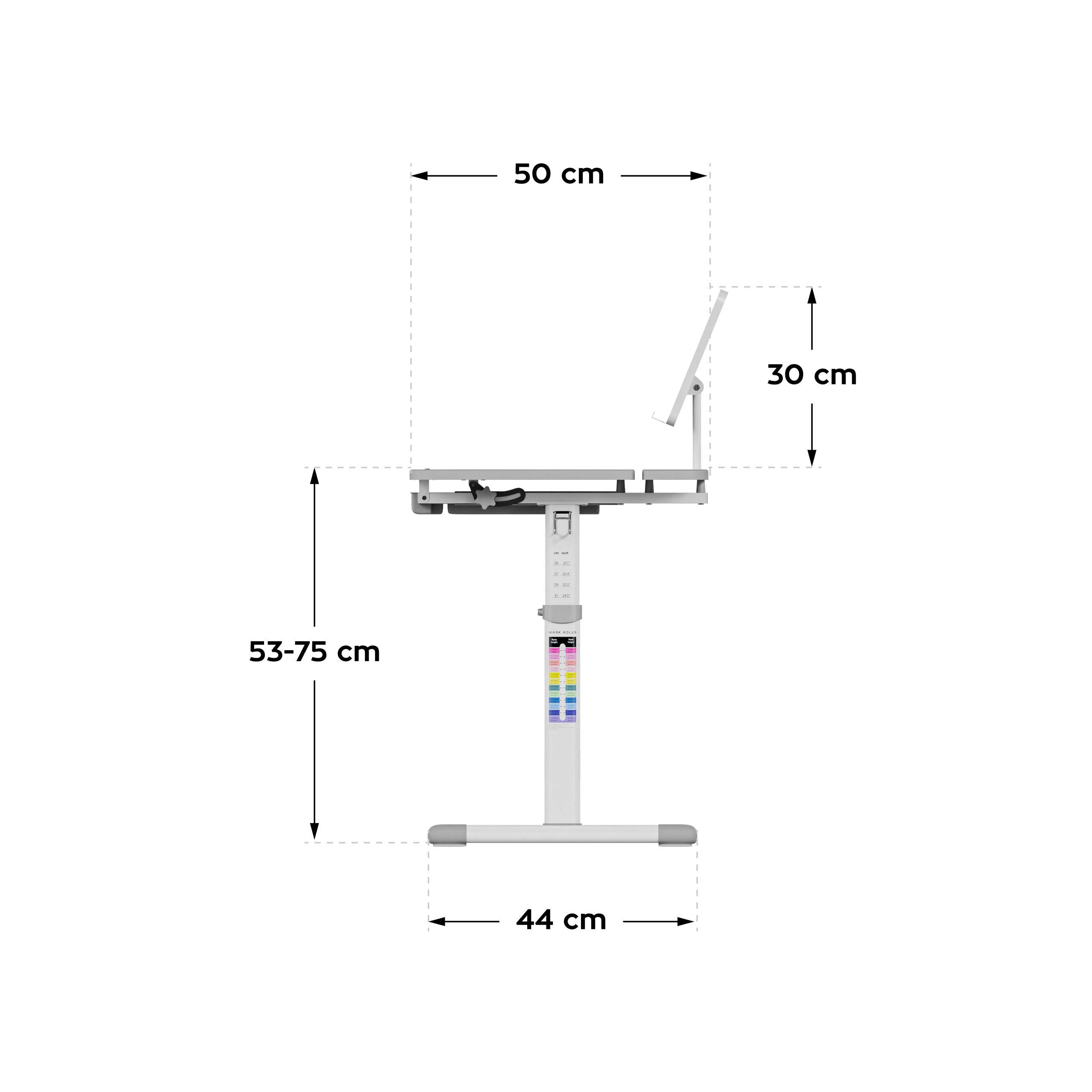 Ergonomický stůl pro děti Mark Adler Study 3.0 66 cm