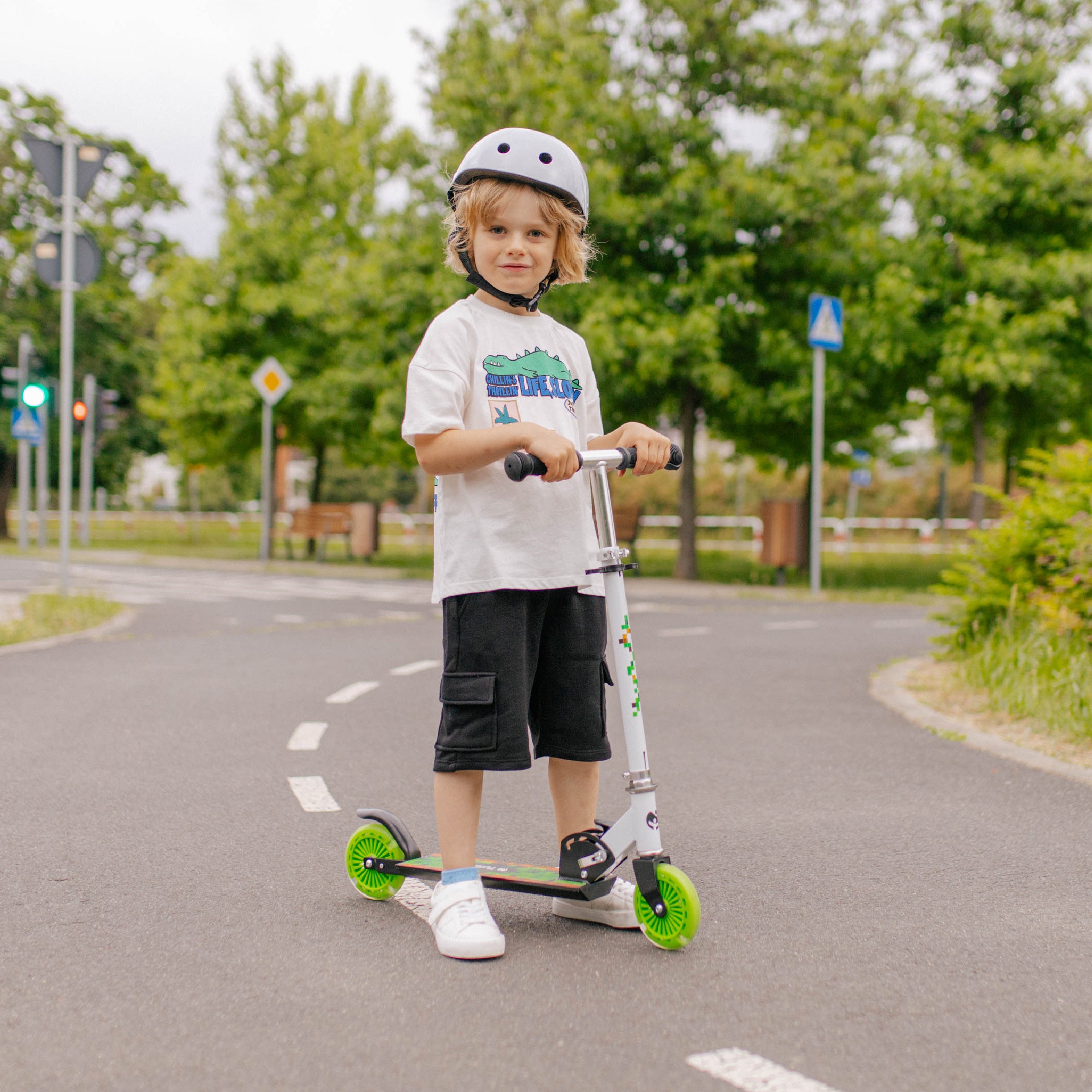 Koloběžka pro děti Tulano Zigzag 35 Green