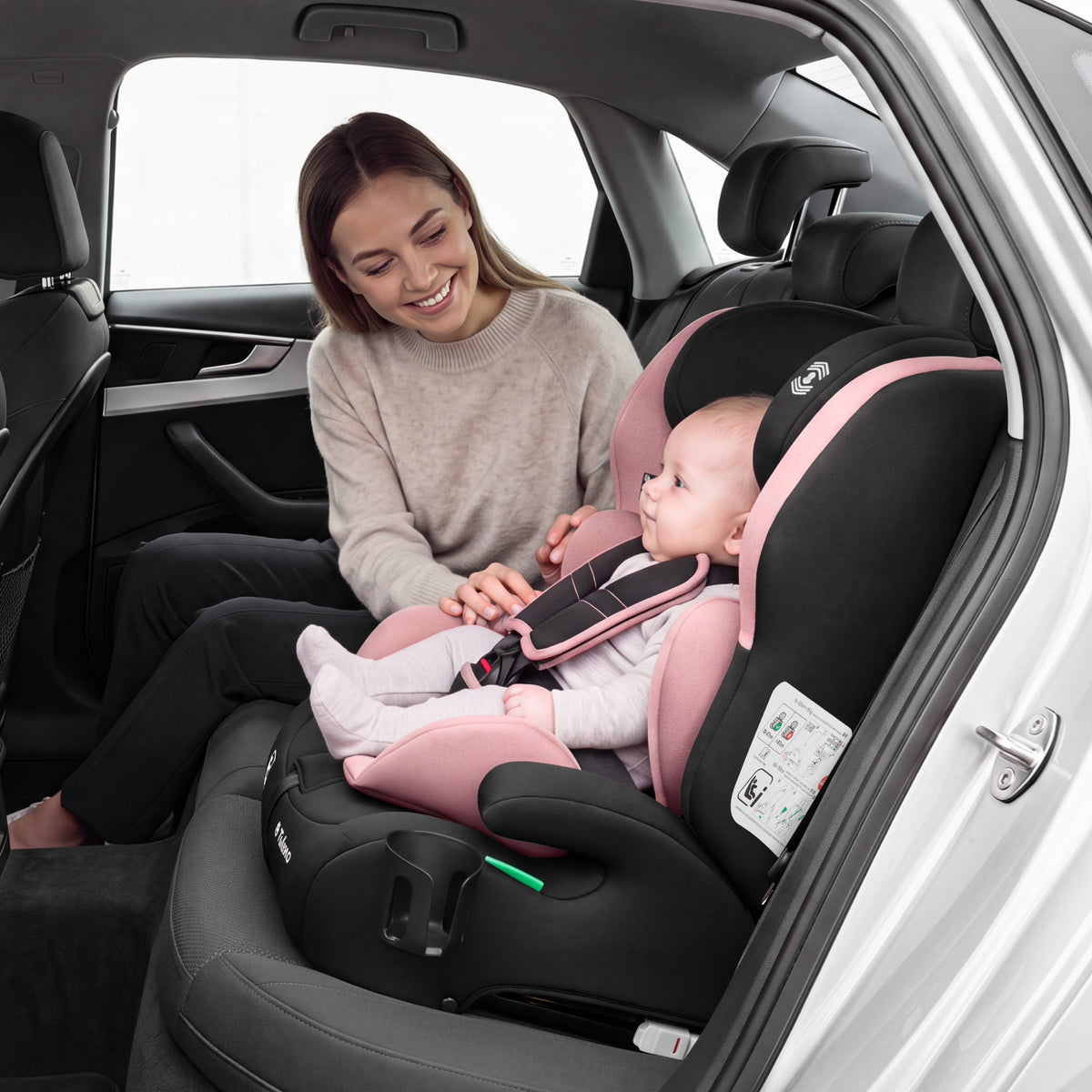 Dětská autosedačka Tulano 76-150 cm Zooma 45 Pink I-Size